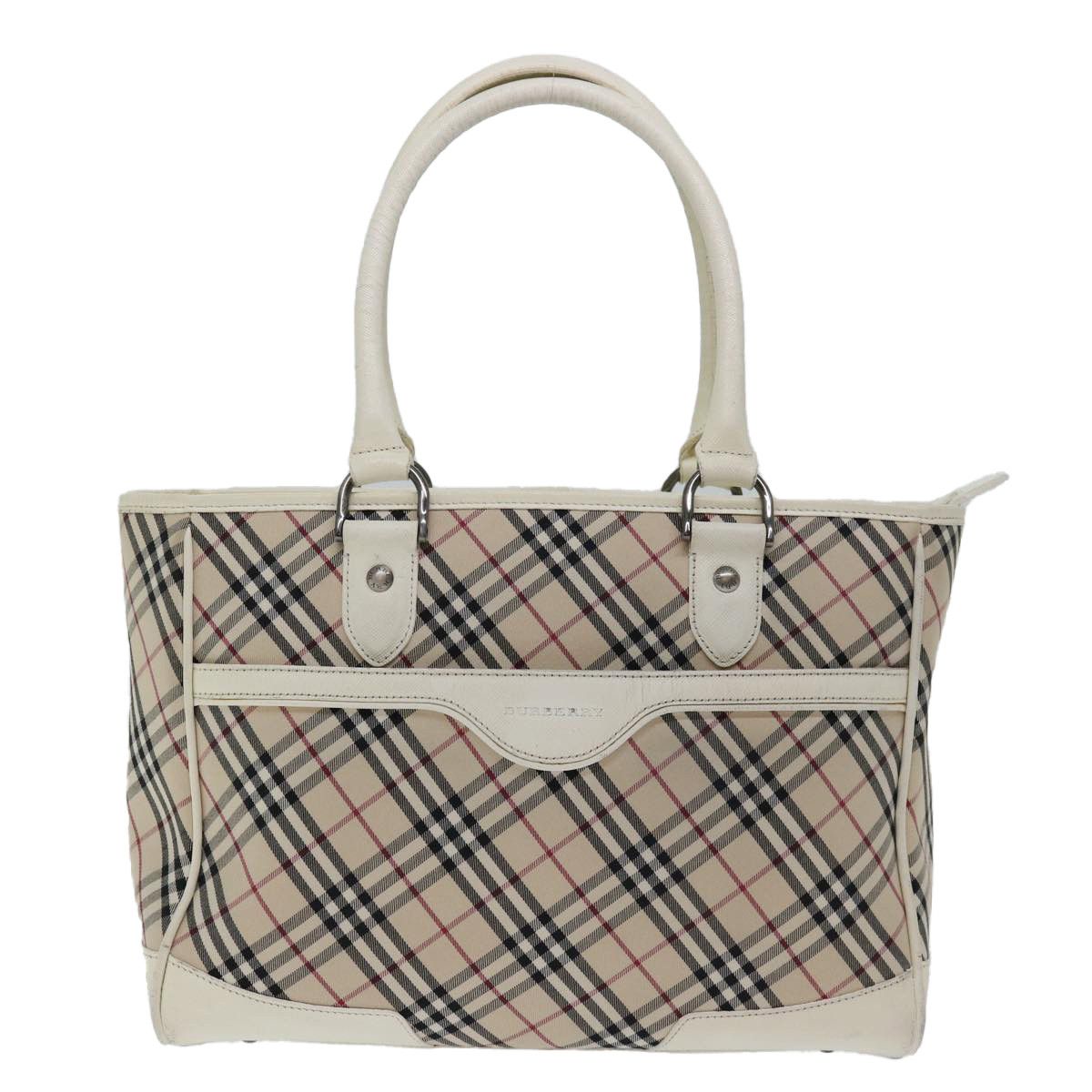 Burberry Nova Check Beige Canvas Handbag (Pre-Owned) Size ONE SIZE - 1 Thumbnail