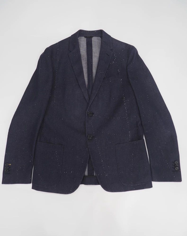 Fendi Fendi Dark Blue Embroidered Suit Jacket-dmc Size US L / EU 52-54 / 3 - 1 Thumbnail