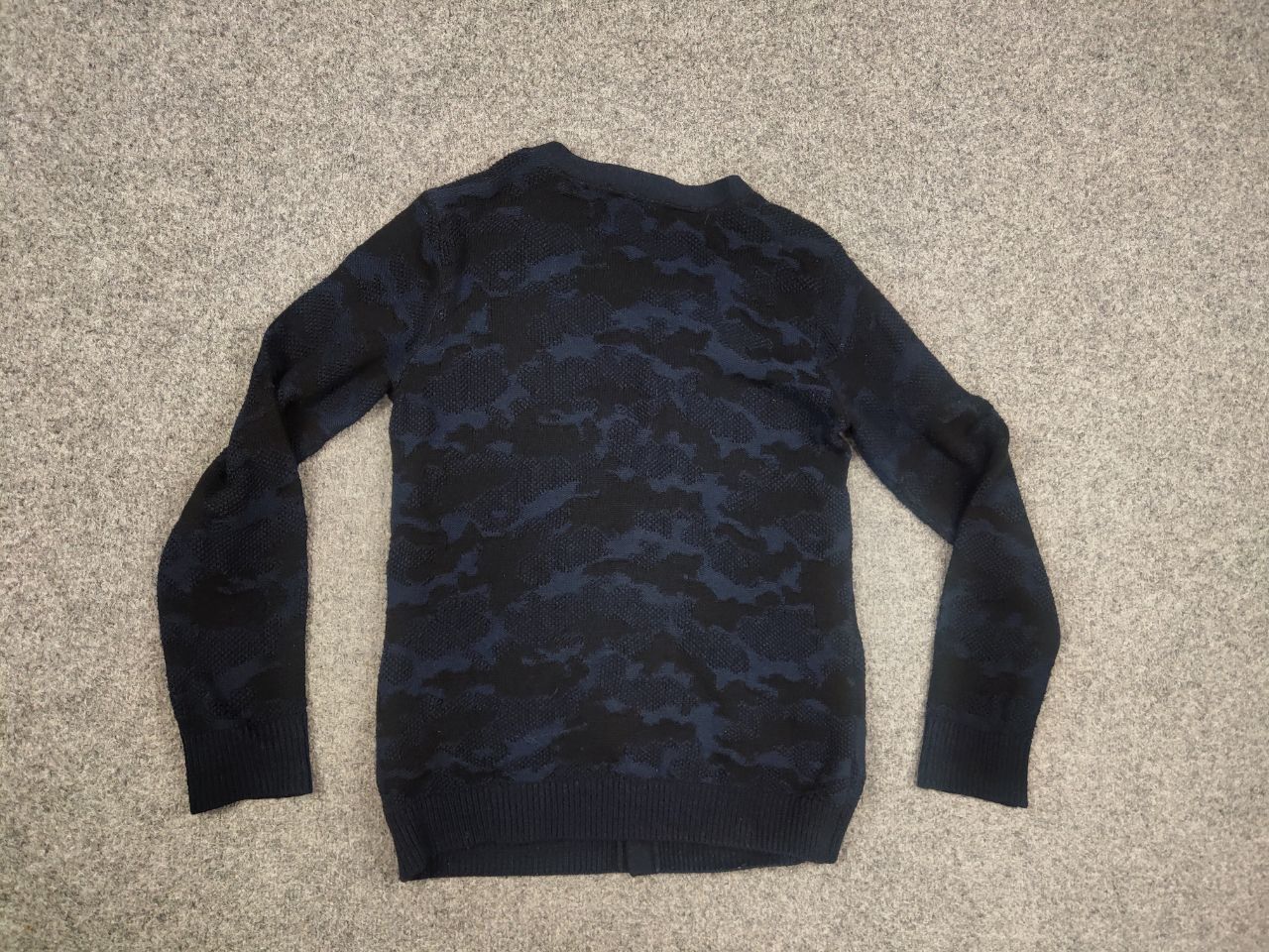 NANO universe Nano Universe Tokyo Japan Design Dark Wool Camo Cardigan Size US S / EU 44-46 / 1 - 11 Thumbnail