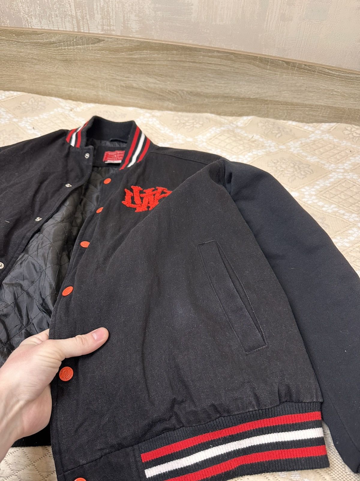 Death Row Records 🔥 RARE Death Wish Coffee Co Skull Jacket Bomber Ed Hardy Y2K Size US L / EU 52-54 / 3 - 7 Thumbnail