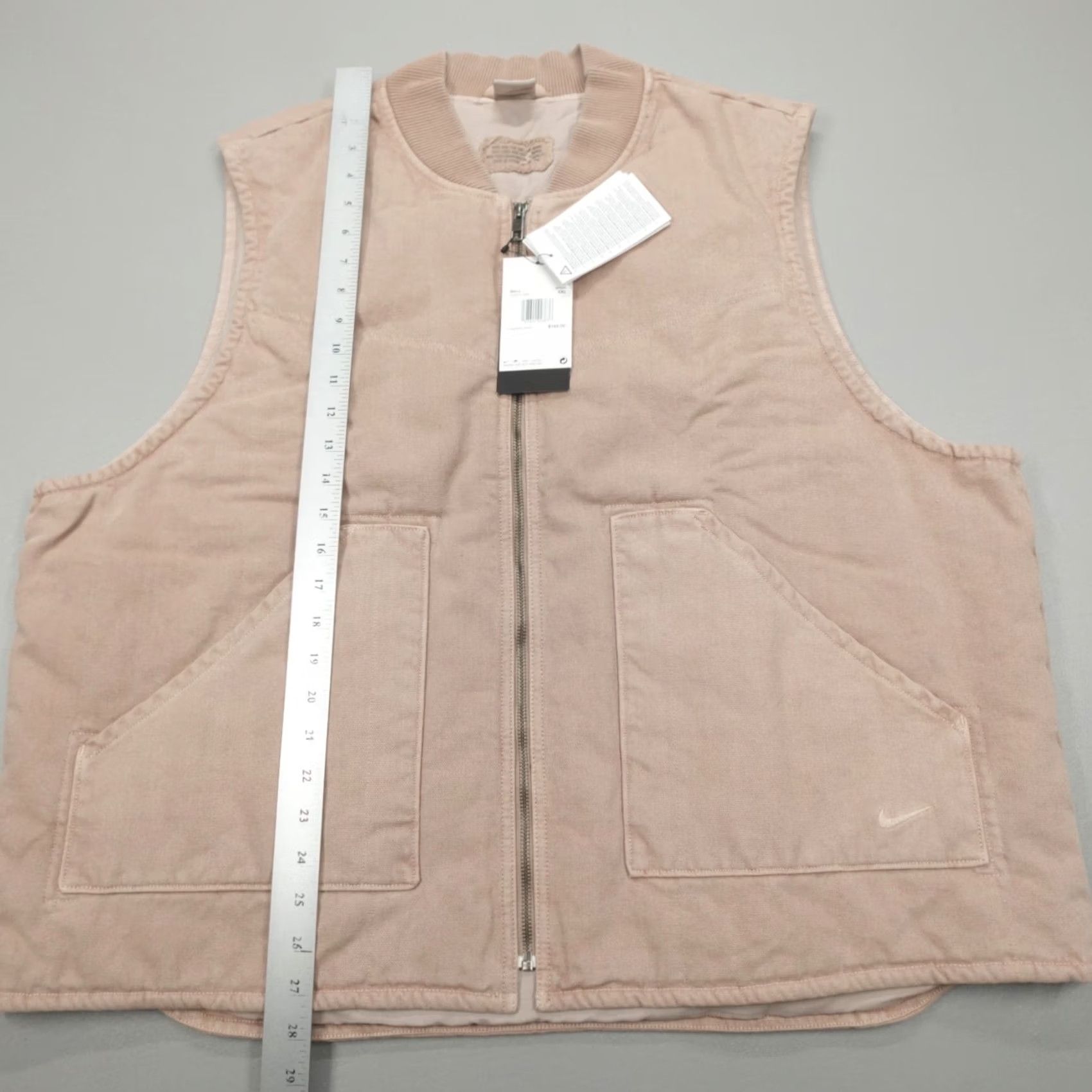 Nike Nike Life Padded Work Vest Men’s 2XL Beige Full Zip FZ6577-200 Size US XXL / EU 58 / 5 - 7 Thumbnail