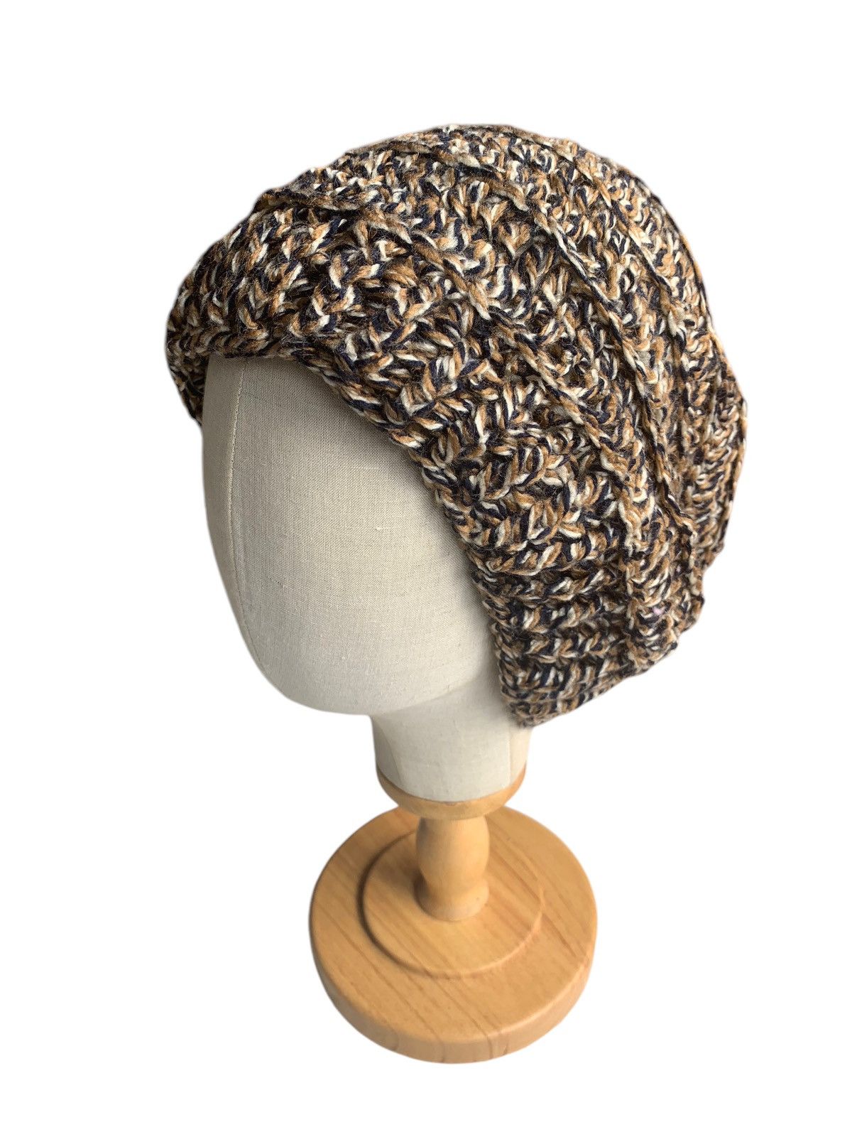 Japanese Brand × Kapital × Vintage Knitted Crochet Winter Sessions Big Beanie Hats Size ONE SIZE - 2 Thumbnail