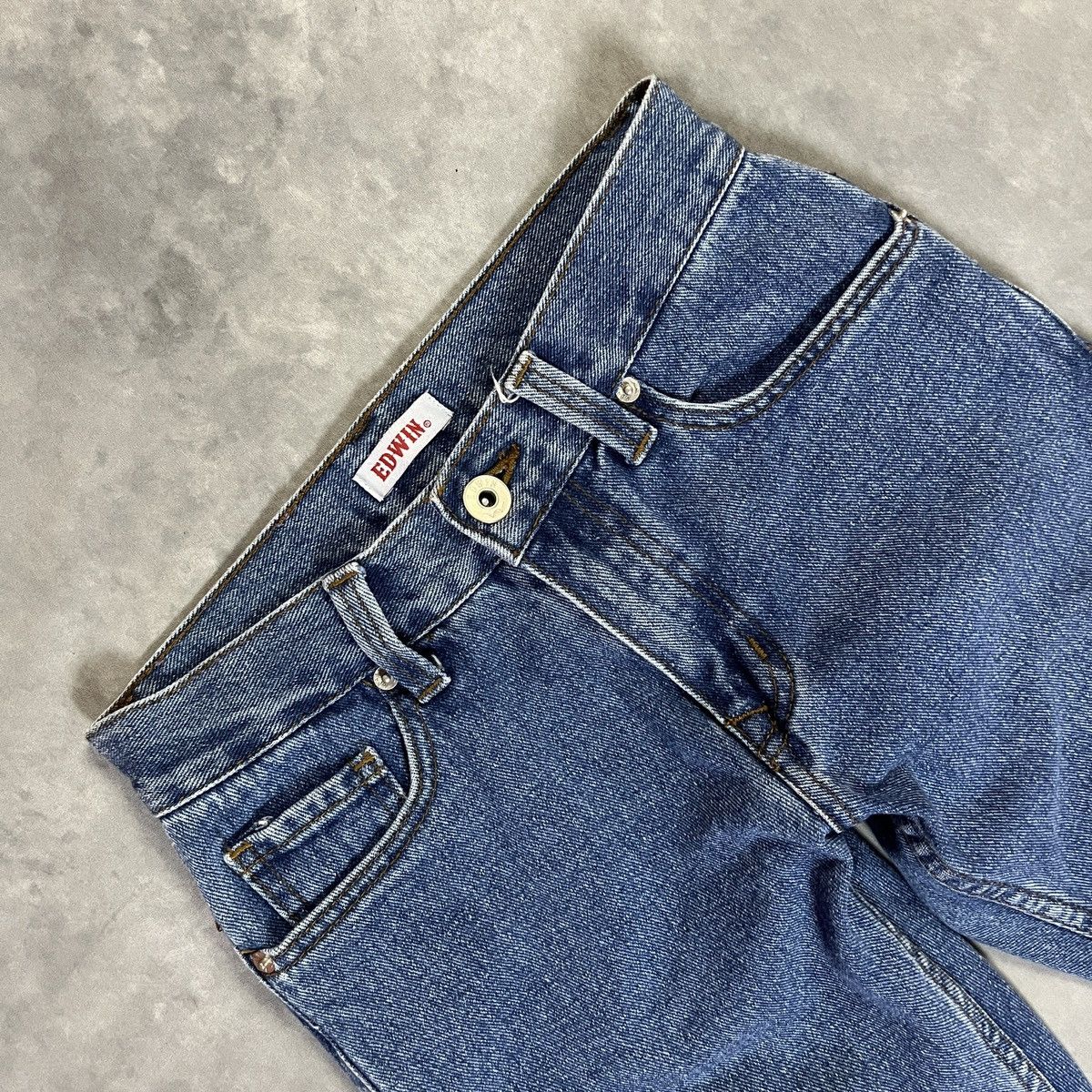 Edwin 2000s Edwin “Blue Trip” Studded Skull Denim – Y2K Punk Jeans Size US 28 / EU 44 - 5 Thumbnail