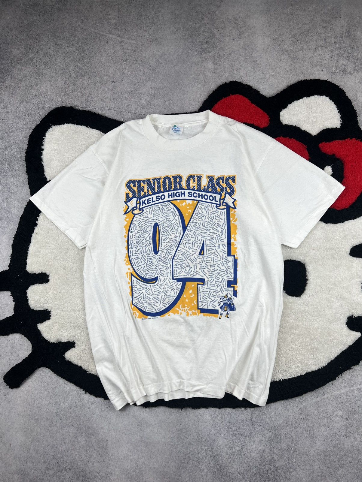 Vintage Vintage USA Kelso High School 1994 Single Stitch Tee Shirt Size US L / EU 52-54 / 3 - 1 Thumbnail