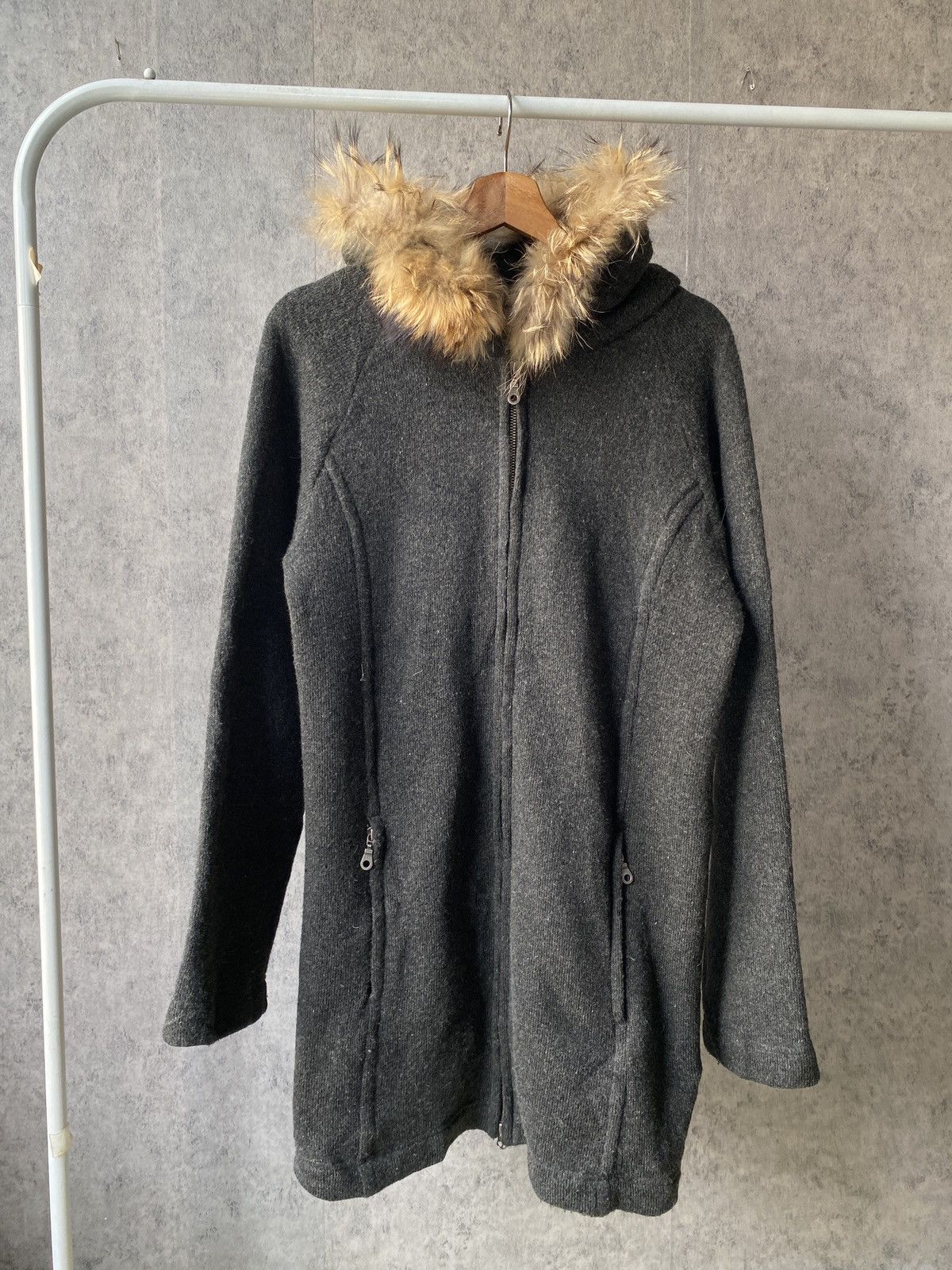 5351 POUR LES HOMMES × Japanese Brand 5351 Pour Les Hommes Japan Fur Hoodie Wool Zipper Jacket Size US M / EU 48-50 / 2 - 2 Thumbnail