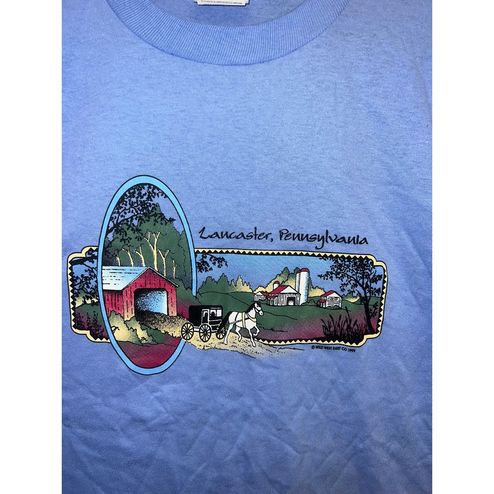 Jerzees Vintage Lancaster Shirt Pennsylvania PA Farm Graphic Medium Size US M / EU 48-50 / 2 - 2 Thumbnail