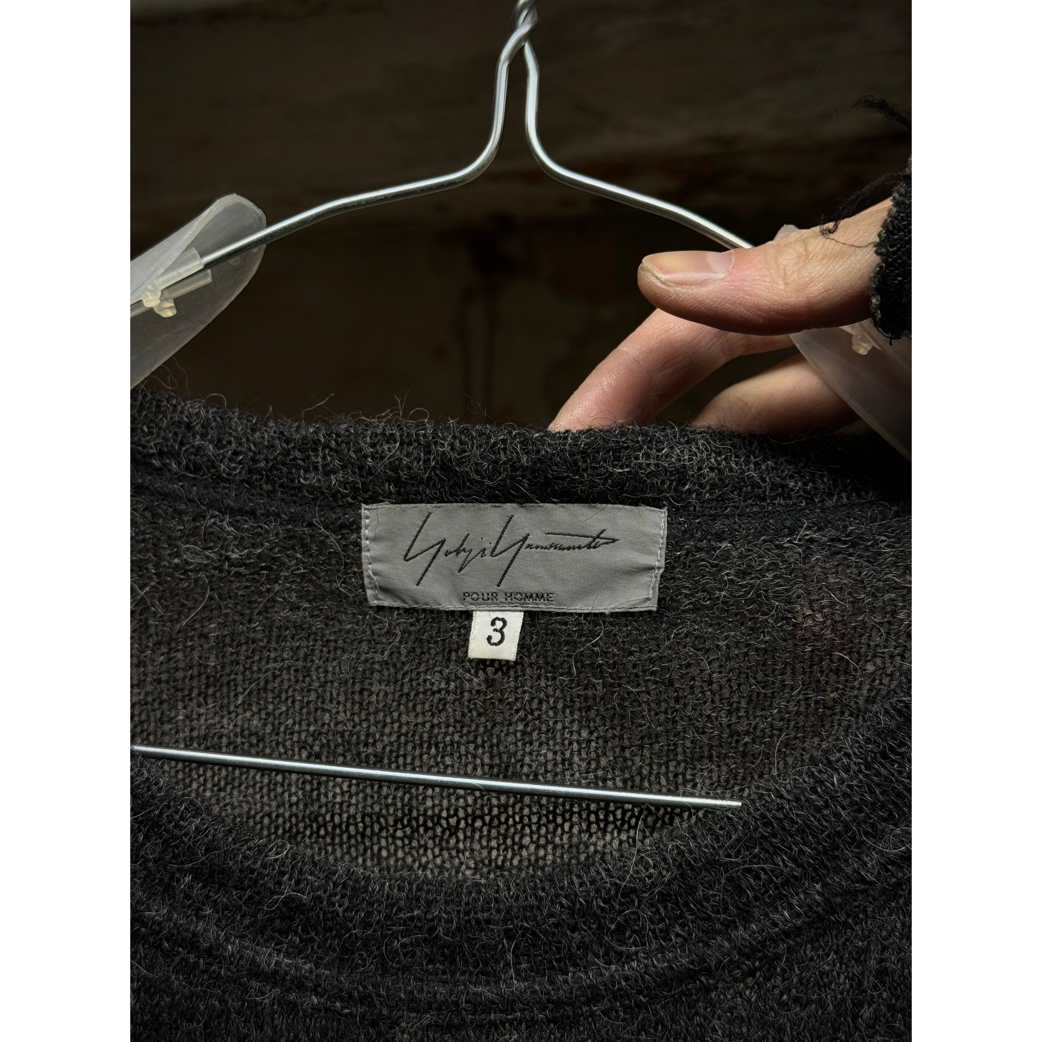 Yohji Yamamoto Yohji Yamamoto POUR HOMME AW04 'Burnt' Alpaca Knit Sweater Size US L / EU 52-54 / 3 - 6 Thumbnail