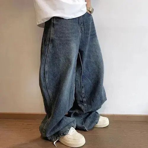 VIBE Y2K Washed Blue Wave Jeans Unisex Size US 30 / EU 46 - 2 Thumbnail