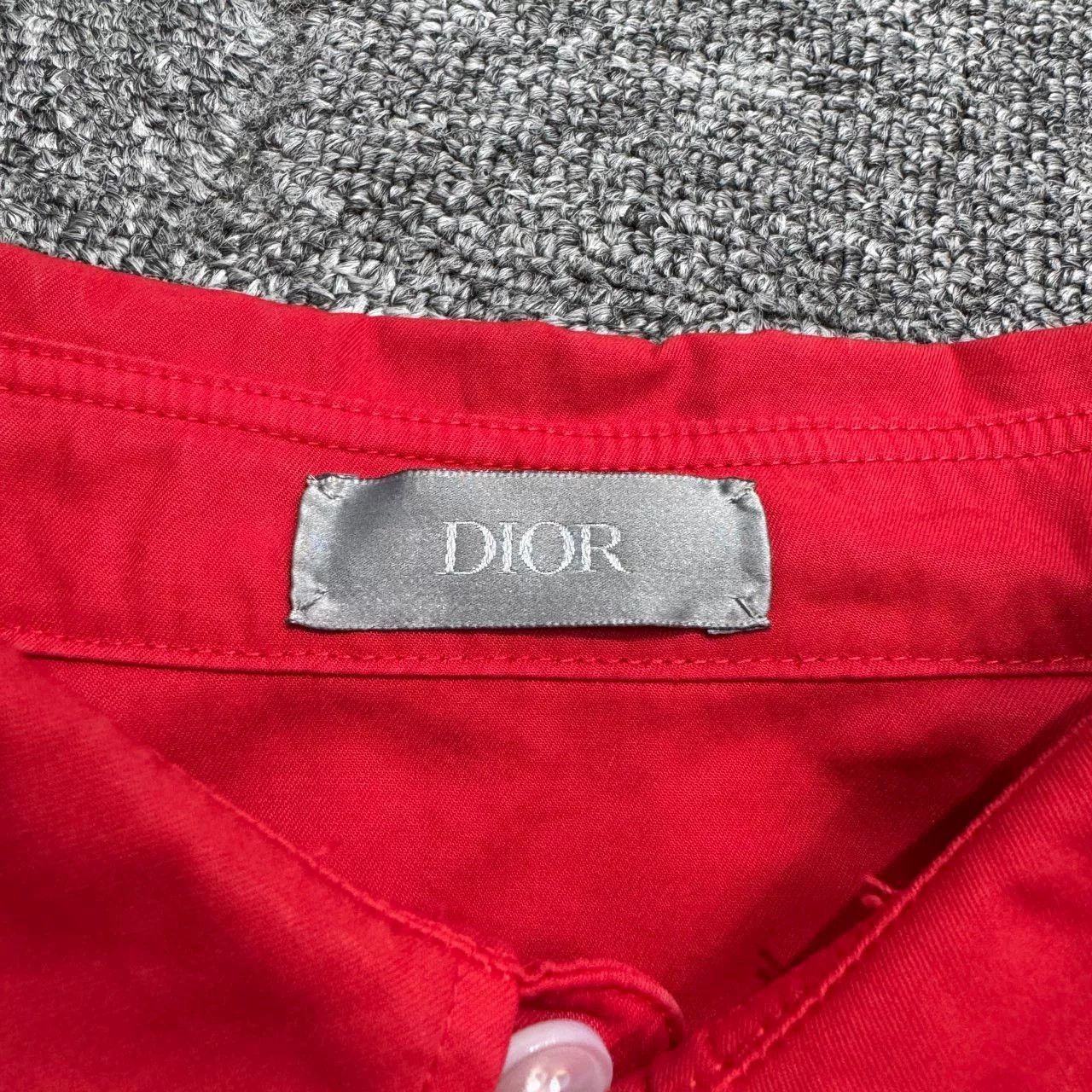 Dior red dior logo long sleeve shirt. Size US L / EU 52-54 / 3 - 4 Thumbnail