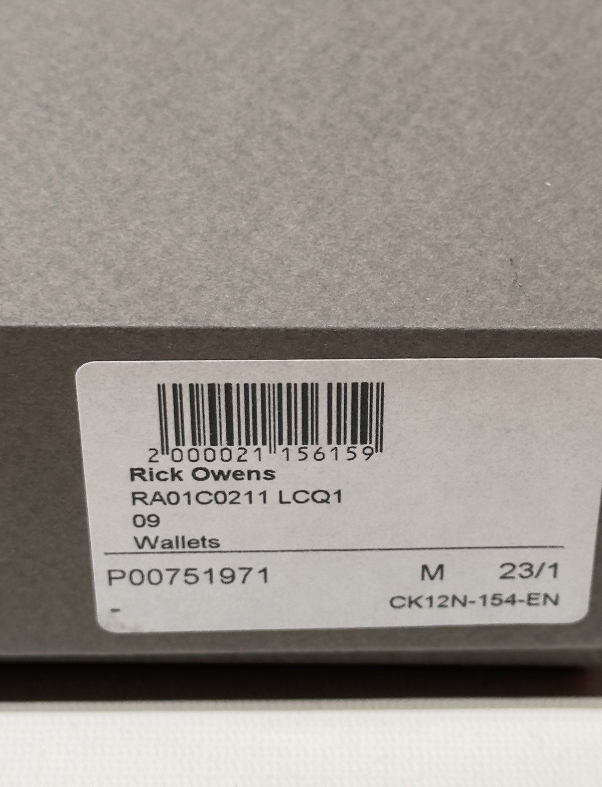 Rick Owens Rick Owens Neck Wallet Size ONE SIZE - 9 Thumbnail