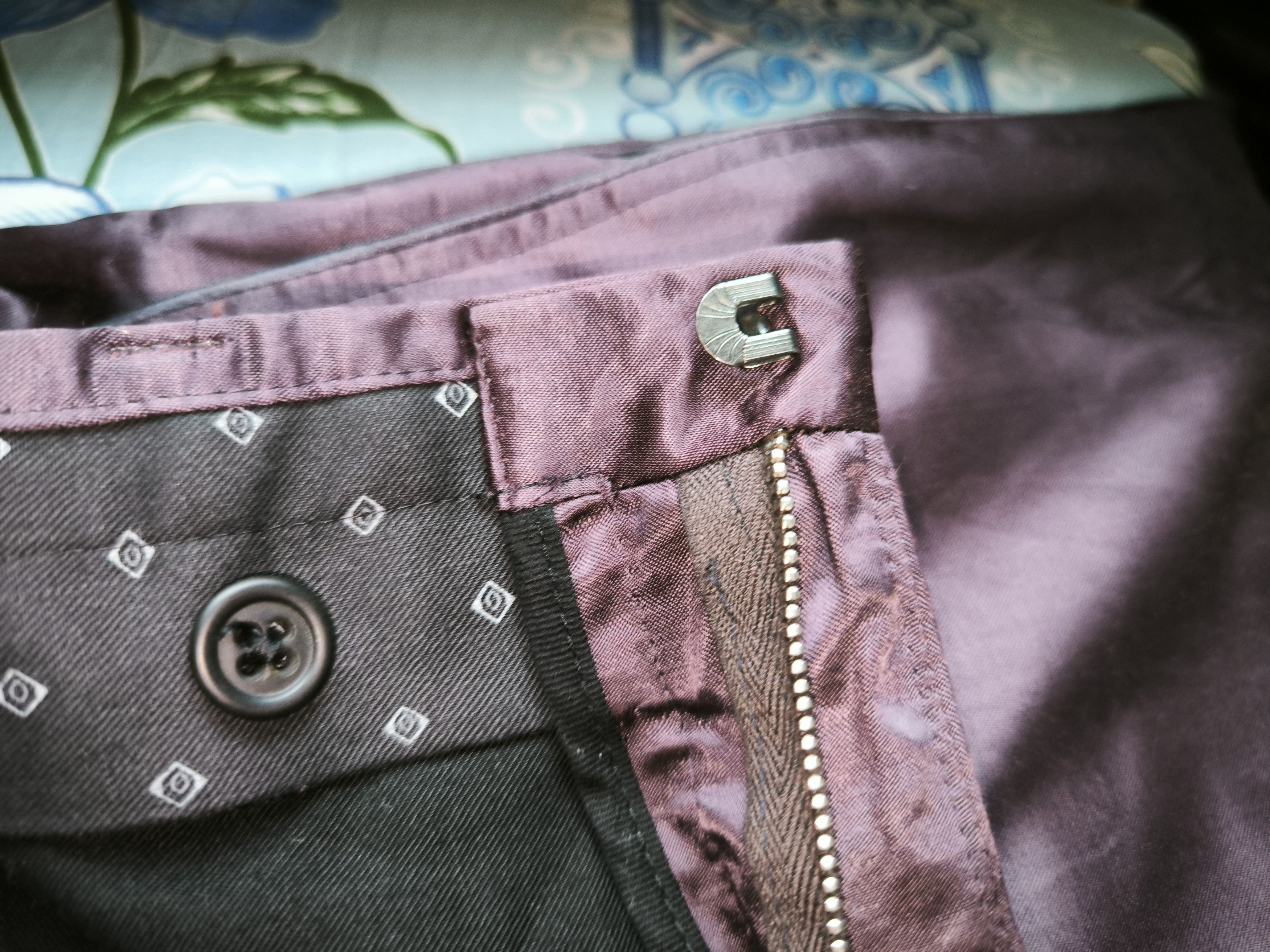 Designer × Marc Jacobs Rayon Shinning Wax Purple Ankle Pants Size 30" / US 8 / IT 44 - 12 Thumbnail