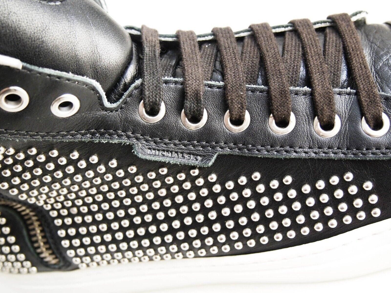 Designer Michalsky Sneakers Studded Black Leather EU 46 US 13 Size US 13 / EU 46 - 5 Thumbnail