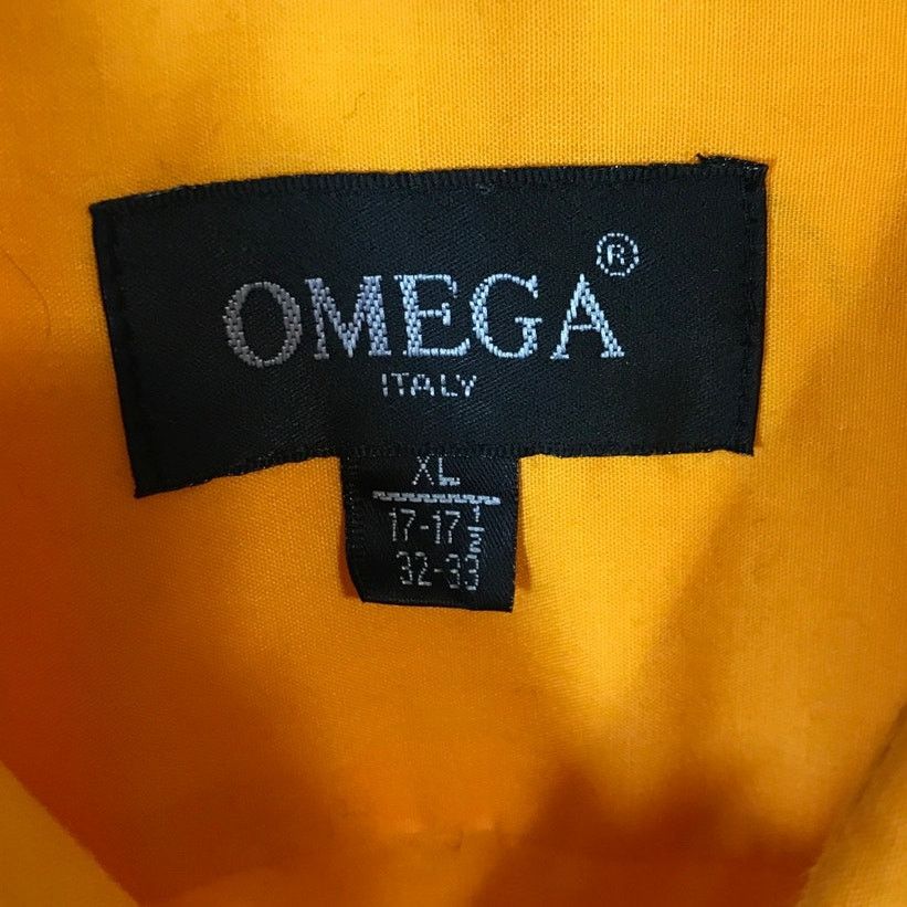 Omega Omega Italy Orange Collared Long Sleeve Mens XL 17-17 ½ Size US XL / EU 56 / 4 - 3 Thumbnail