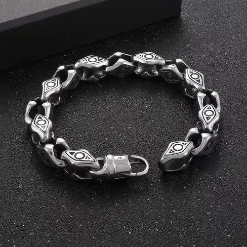 Other Link Chain Geometric Square Wristband Bracelet Size ONE SIZE - 2 Thumbnail
