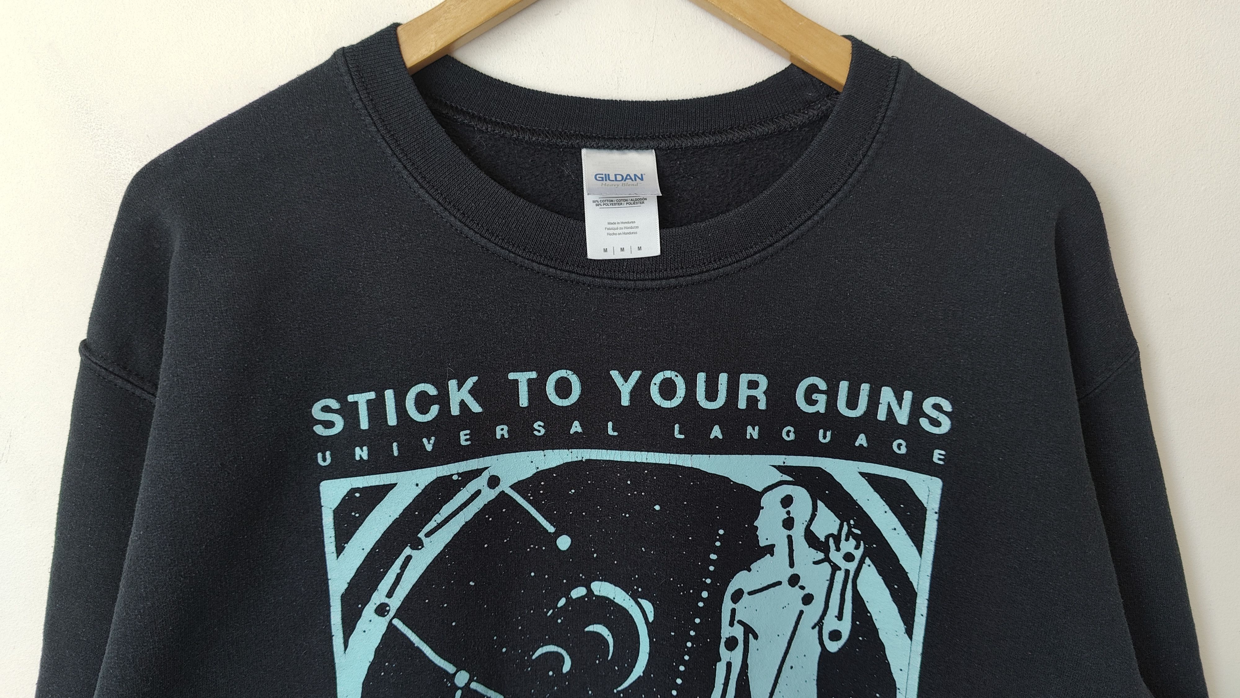 Band Tees Stick To Your Guns Universal Language VTG Vintage Sweatshirt Size US M / EU 48-50 / 2 - 2 Thumbnail
