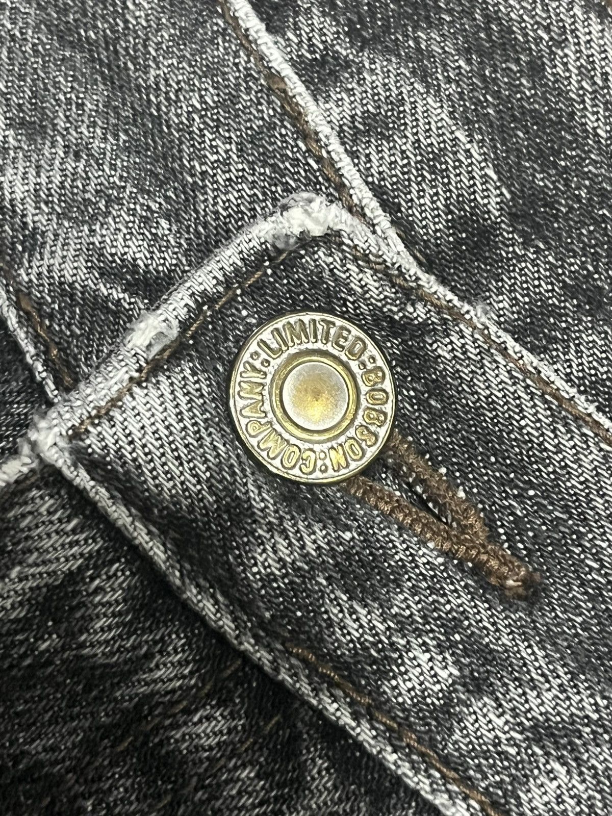 Other ⚡️Distressed⚡️Vintage Bobson Chessking Black Faded Washed Jean Size US 34 / EU 50 - 5 Thumbnail