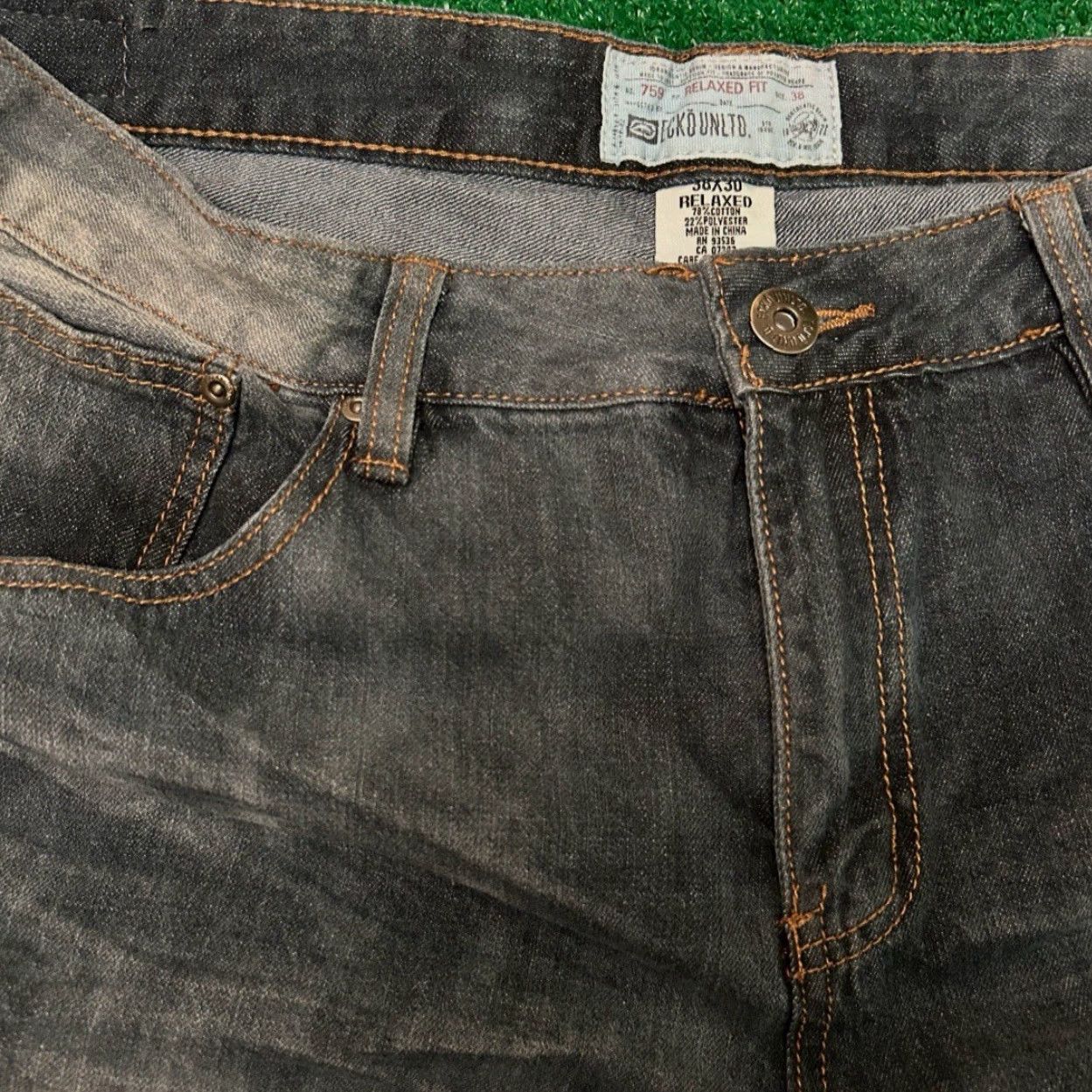 Ecko Unltd. Vintage Y2K Ecko Unltd Baggy Skater Grunge Jeans VTG Mens Sz 38 Dark Denim Wash Size US 38 / EU 54 - 4 Thumbnail