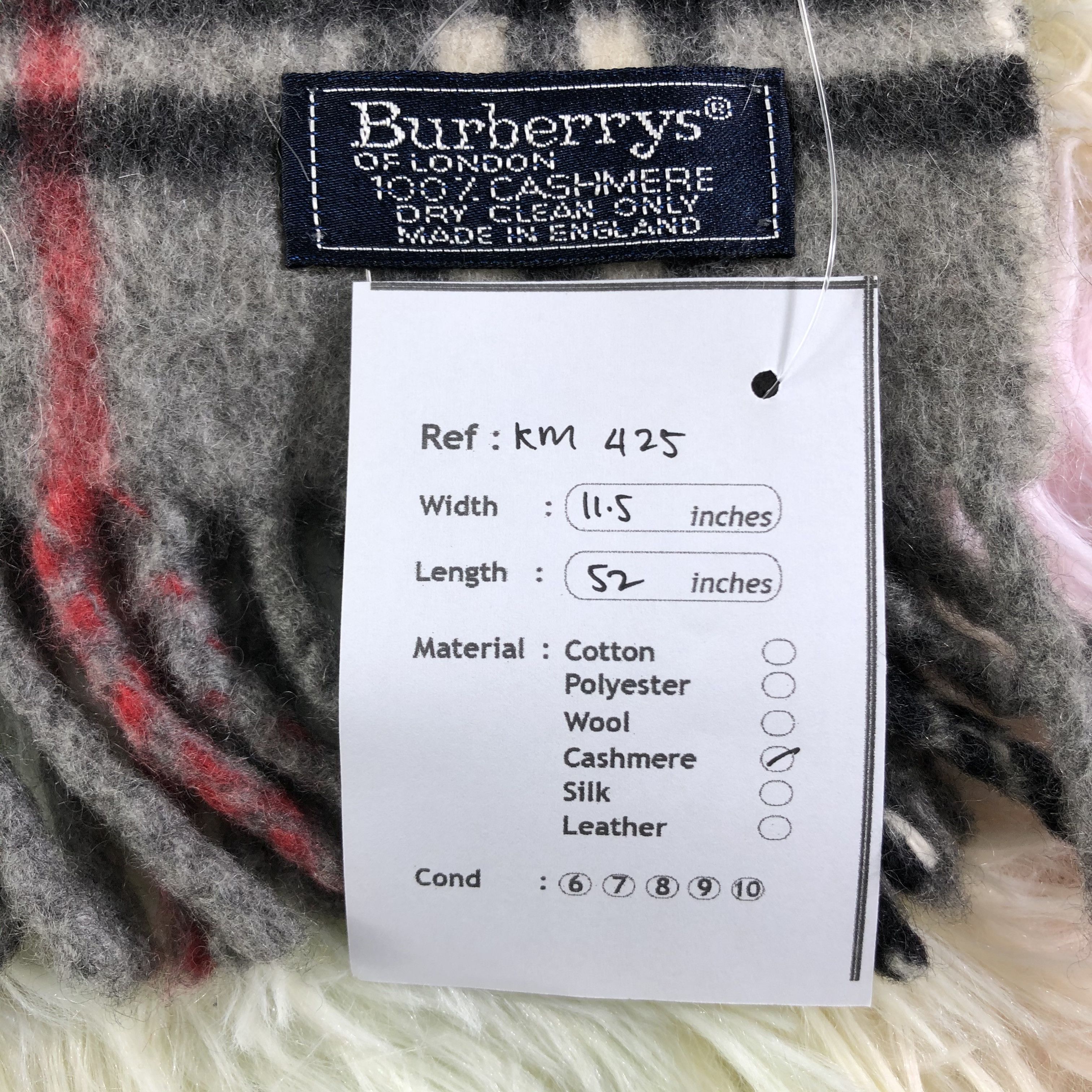 Burberry × Vintage Burberry Scarf / Muffler / Neckwear - KM425 Size ONE SIZE - 6 Thumbnail