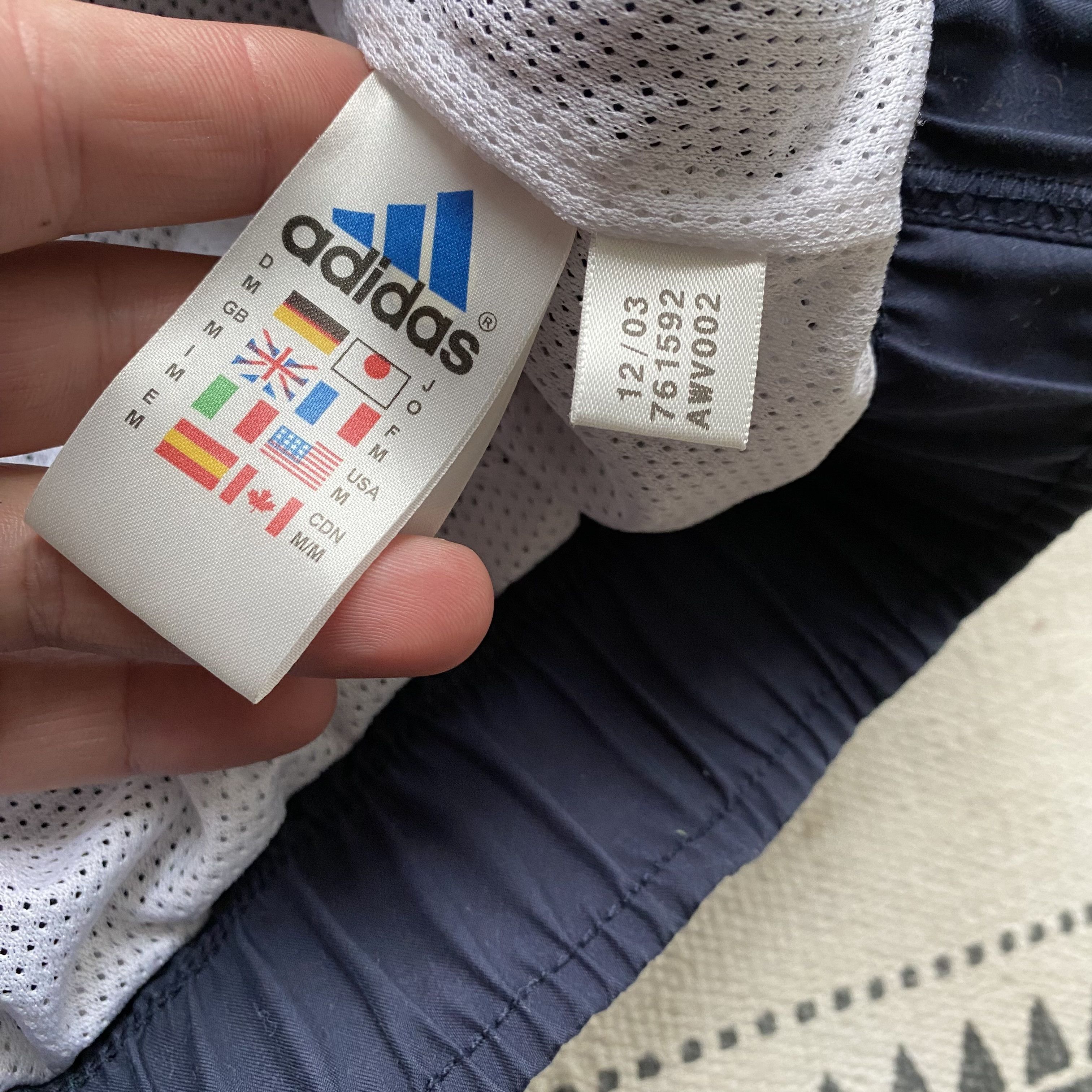Adidas 🔥 RARE Vintage Adidas Nylon Sweatshirt Jacket Baggy fit Size US L / EU 52-54 / 3 - 7 Thumbnail