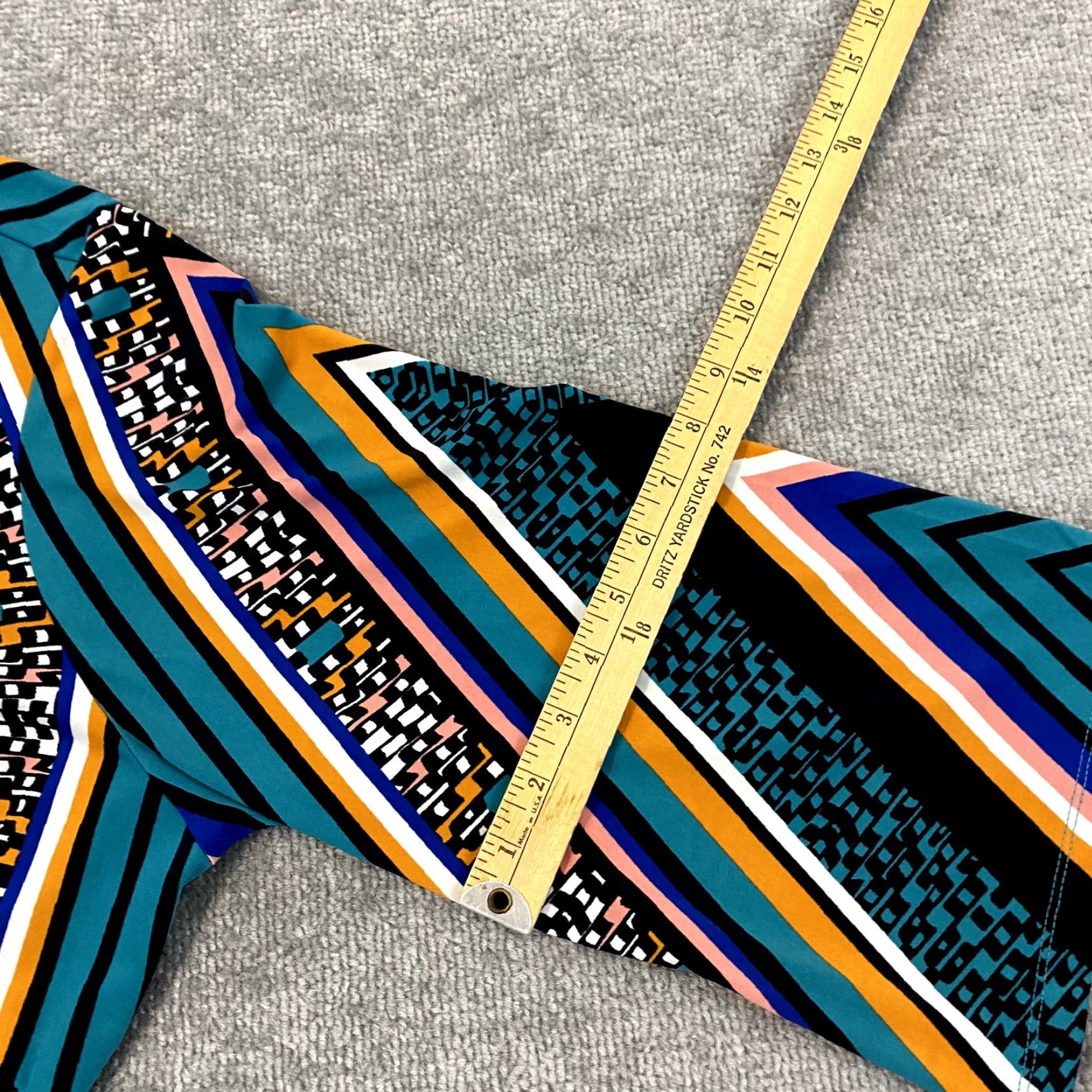 Bob Mackie BOB MACKIE Shirt Womens 2X Colorful Abstract Art-To-Wear 3/4 Sleeve Tunic Top Size XXL / US 16-18 / IT 52-54 - 7 Thumbnail