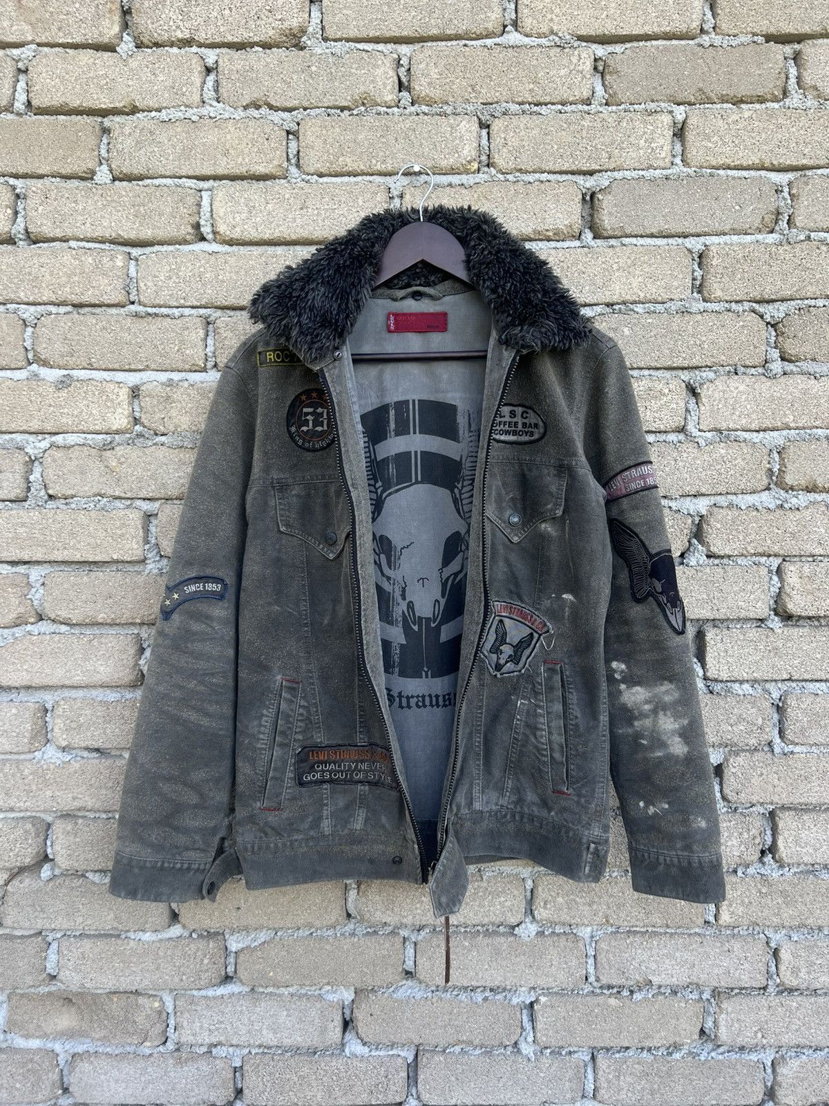 Levi's Levi's Red Tab Zipper Jacket Patches Skull Size US M / EU 48-50 / 2 - 7 Thumbnail