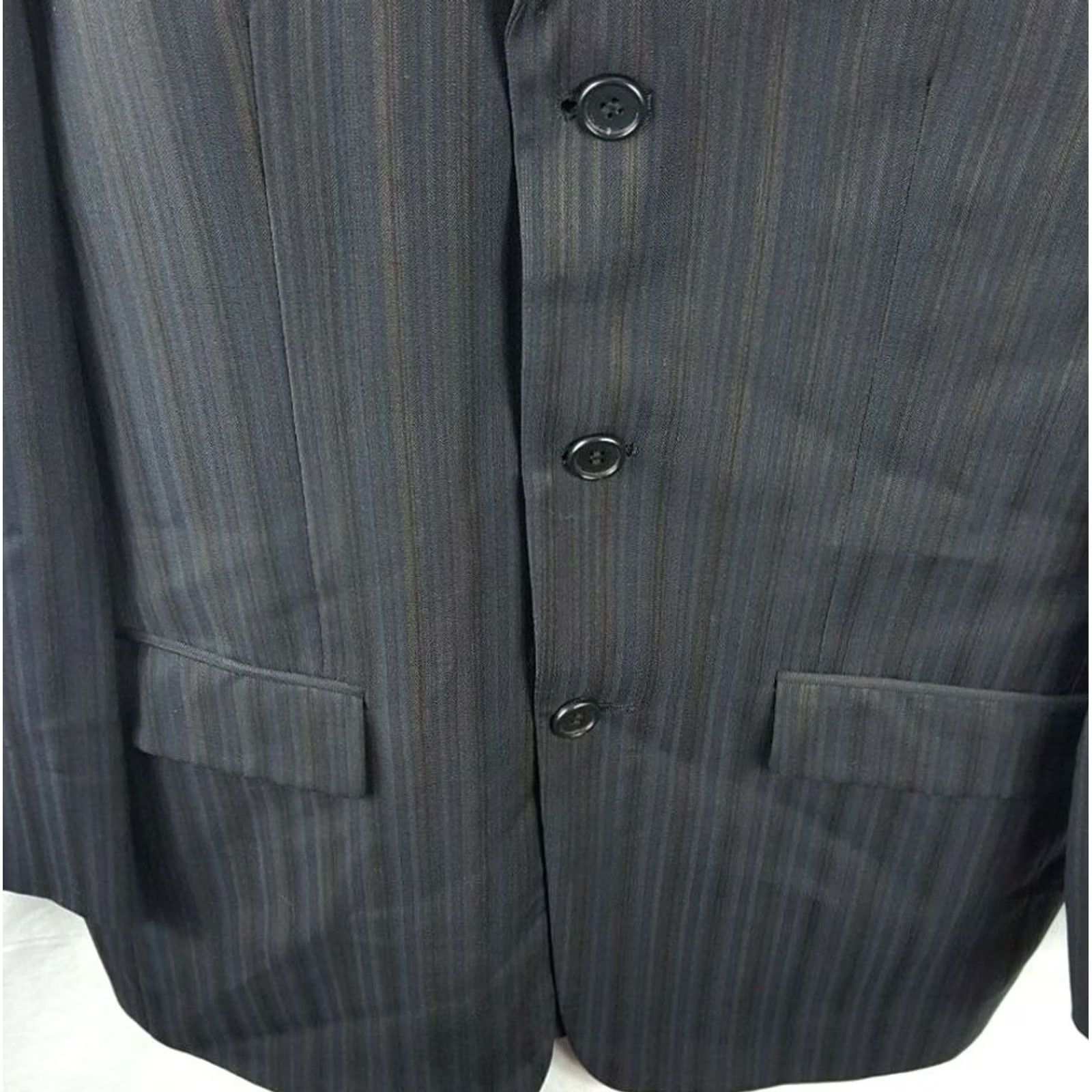 Vintage NALDINI Bertolini Lanificio Blazer Jacket 36R Super 150's Wool 3 Button ITALY Size 36R - 2 Thumbnail