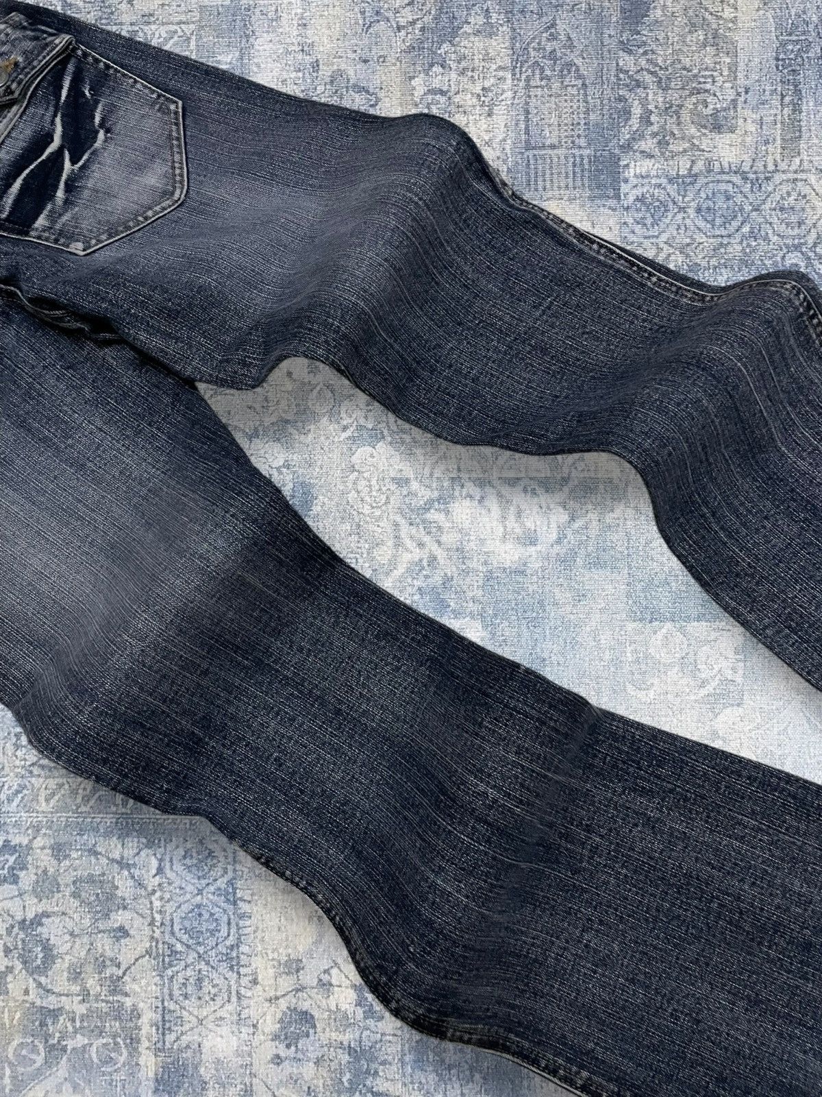 Japanese Brand Vintage 1990s Japan Designer Daily Topic Hot Flared Denim Size US 28 / EU 44 - 13 Thumbnail