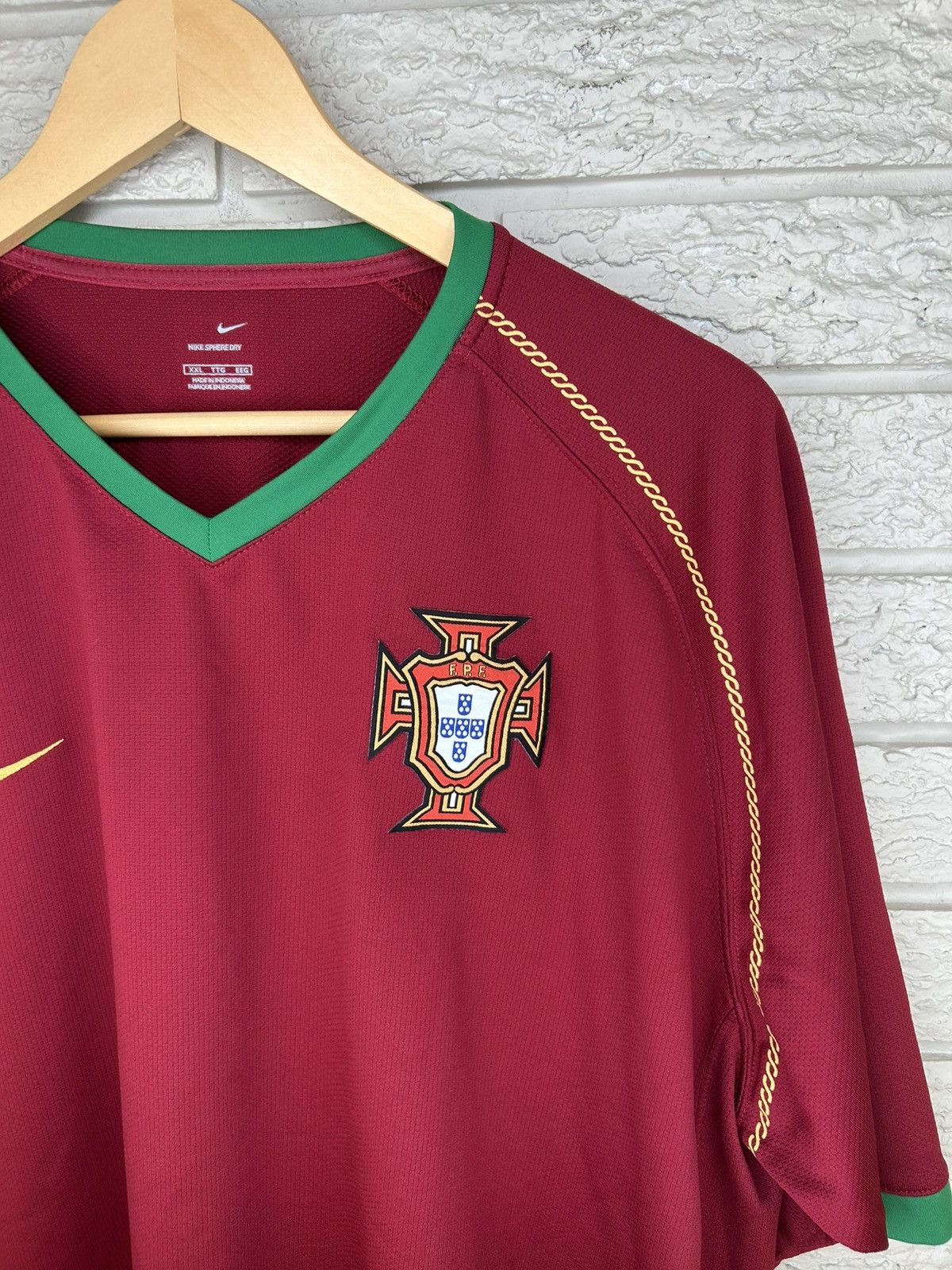 Nike Vintage Nike Portugal 2006 Home Jersey Size US XXL / EU 58 / 5 - 4 Thumbnail