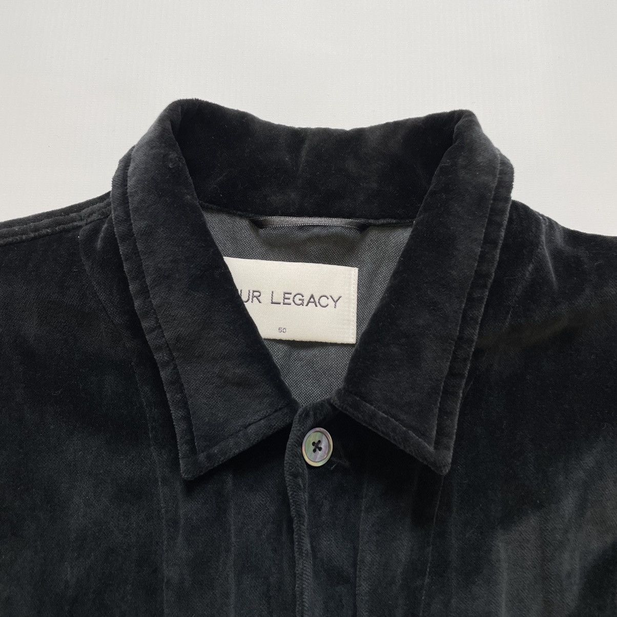 Our Legacy ‘Metal’ Black Velvet Box Jacket Size US M / EU 48-50 / 2 - 3 Thumbnail