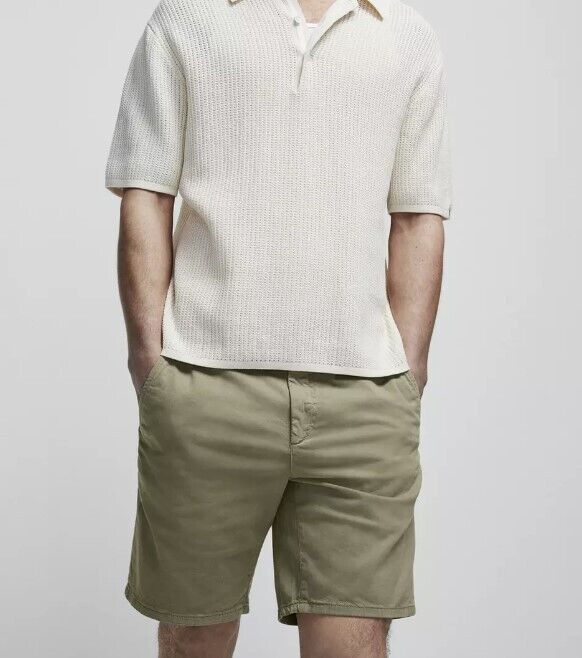 Rag & Bone Rag & Bone Perry Cotton Twill Short Pale Army ( 40 ) Size US 40 / EU 56 - 1 Thumbnail