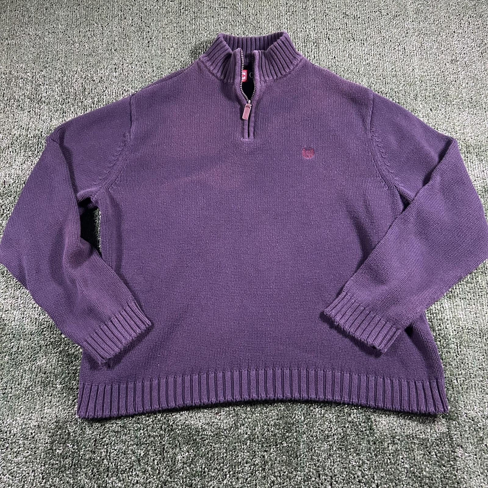 Chaps Chaps Men's black quarter-Zip Sweater. Size XL Size US XL / EU 56 / 4 - 1 Thumbnail