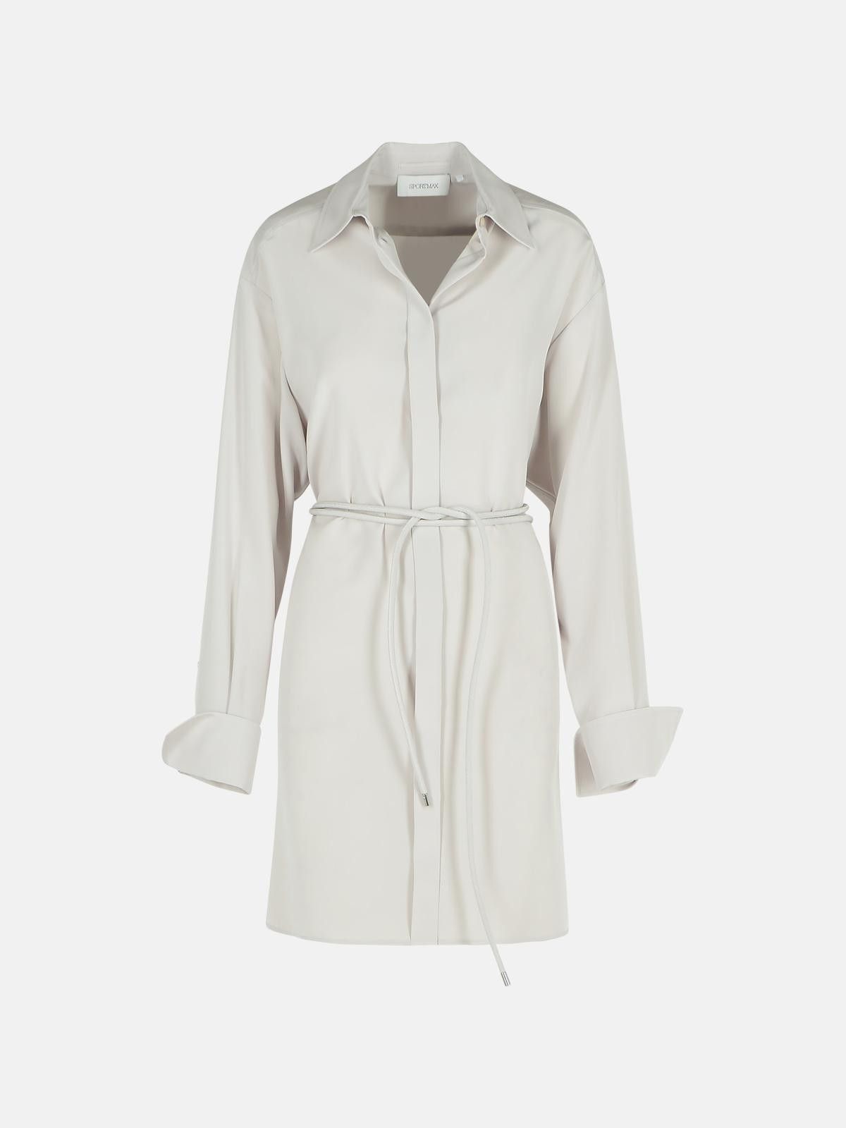Sportmax SPORTMAX 'Eolie' Grey Silk Dress Size XS / US 0-2 / IT 36-38 - 1 Thumbnail