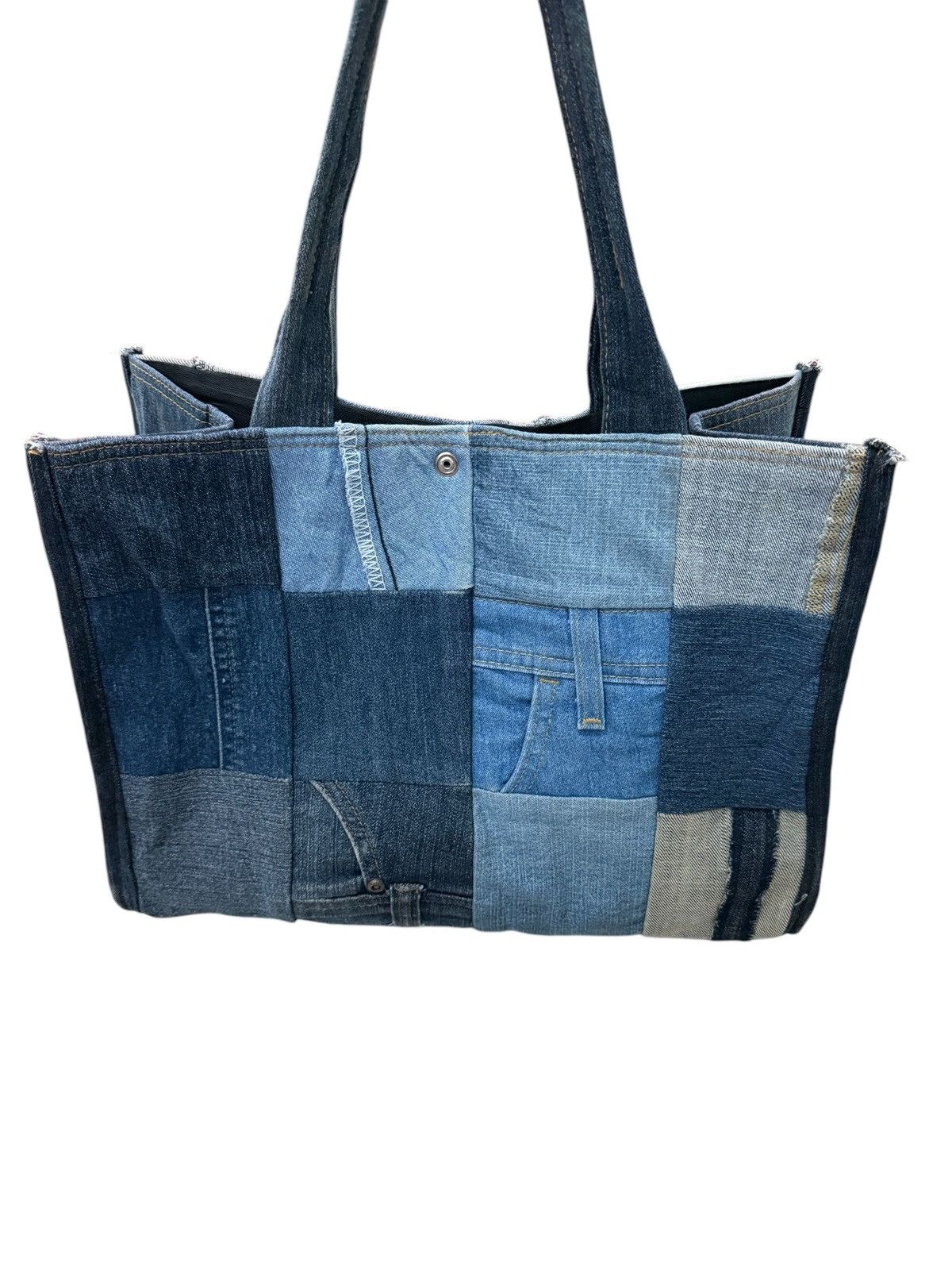 Other DENIM CUSTOM PATCHWORK TOTE BAG Size ONE SIZE - 4 Thumbnail