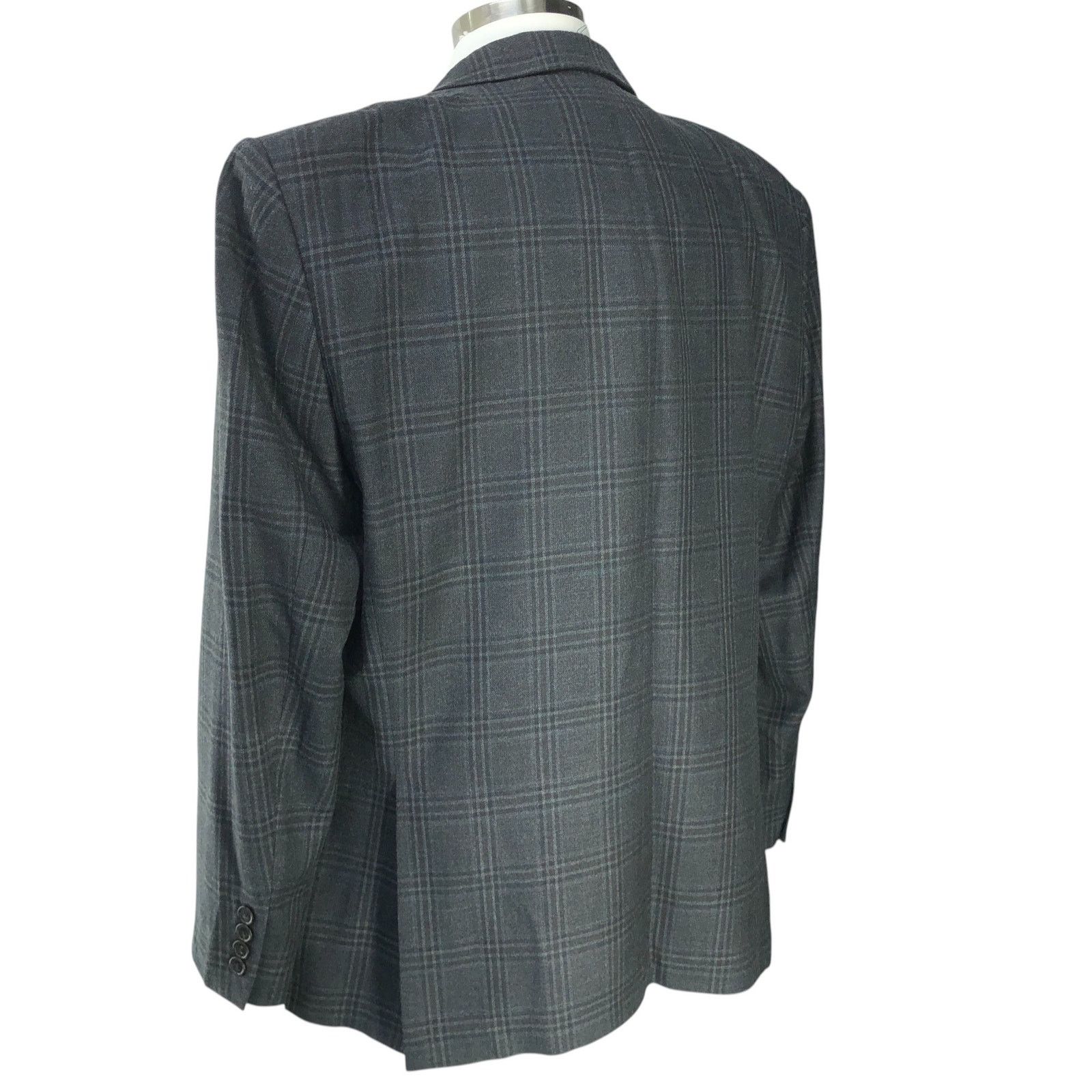 Lauren Ralph Lauren Ralph Lauren LRL 46R Sport Coat Jacket Silk Wool Windowpane Size 46R - 8 Thumbnail