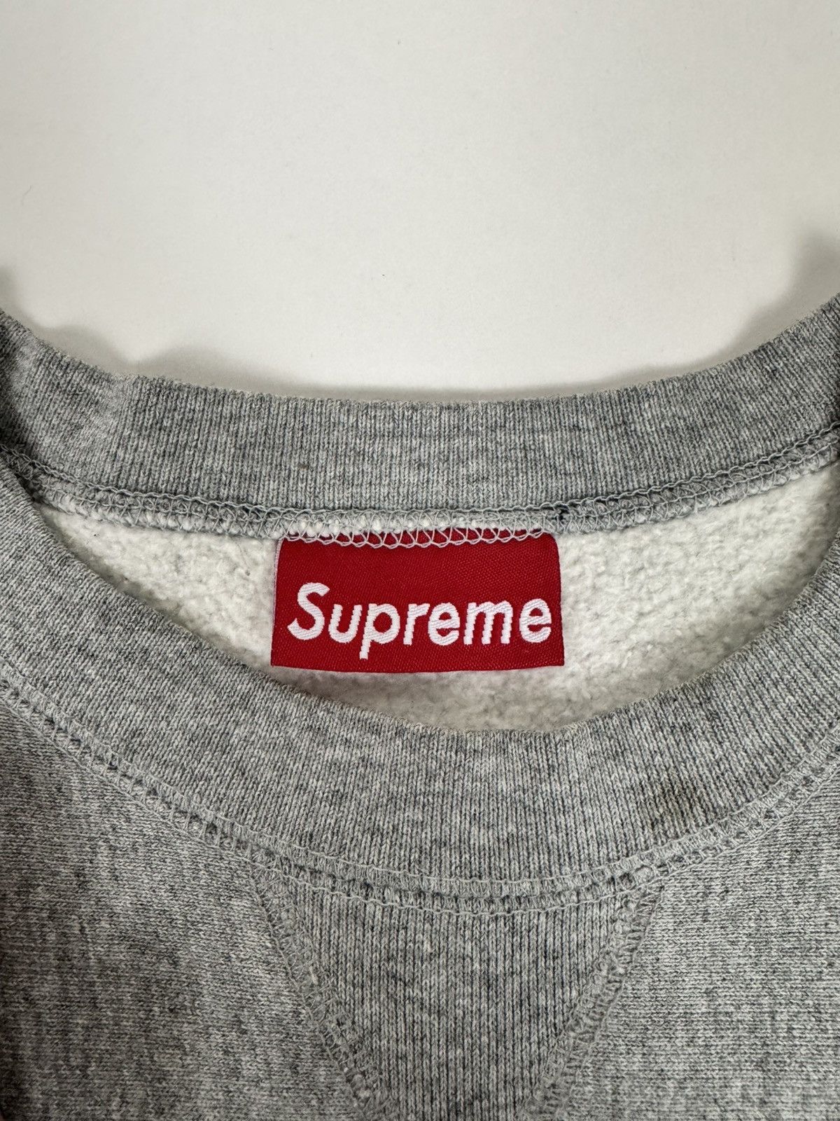 Supreme Supreme Olive on Grey Box Logo Crewneck 1997 Size US L / EU 52-54 / 3 - 4 Thumbnail