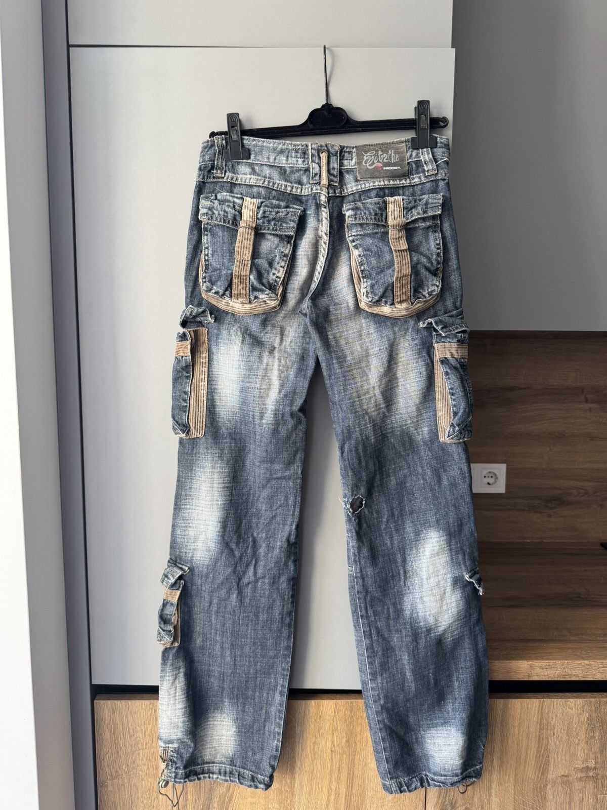 Vintage Prodigy vintage cargo pants jeans multi pocket skate rare Size US 28 / EU 44 - 9 Thumbnail
