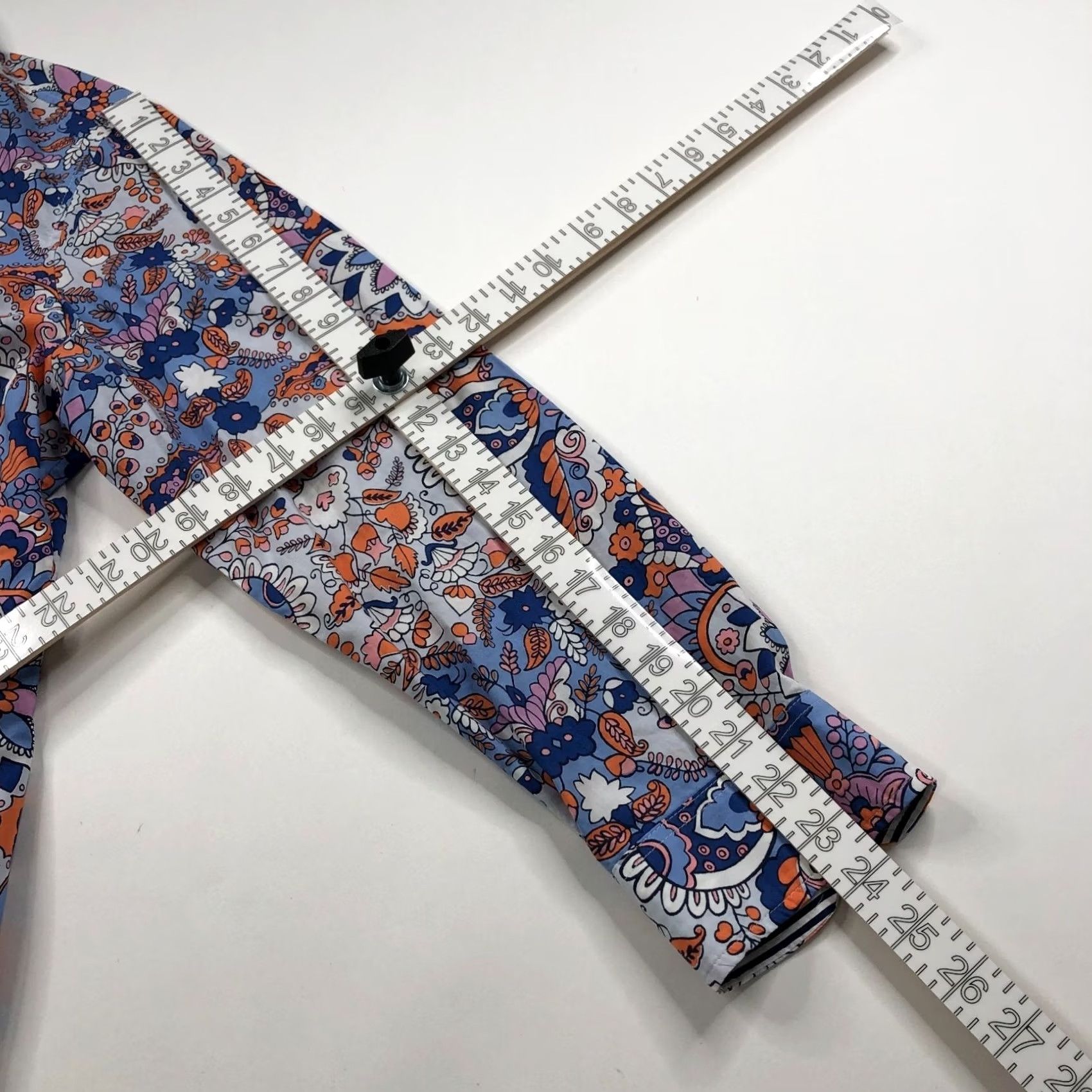 Talbots Talbots Plus 1X Paisley Women's Button Long Sleeve Shirt All Over Print Shirt Plus Women’s Casual Button-Up 100% Cotton Multicolor Paisley Size XL / US 12-14 / IT 48-50 - 7 Thumbnail