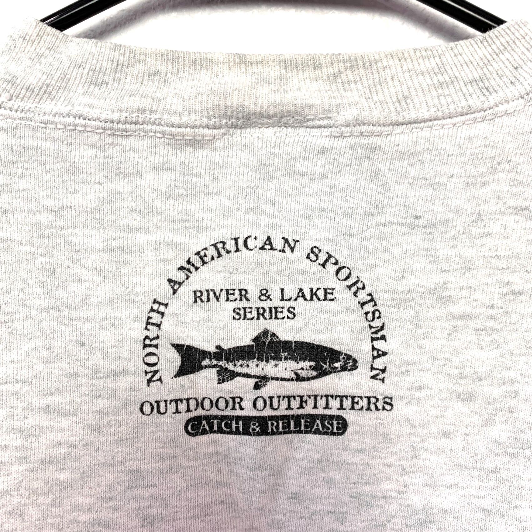 Vintage VINTAGE Largemouth Bass Catch & Release Sweatshirt XL Unisex Adults Gray 90s Crew Neck Pullover 1998 USA UAS Sweatshirt Size US XL / EU 56 / 4 - 7 Thumbnail