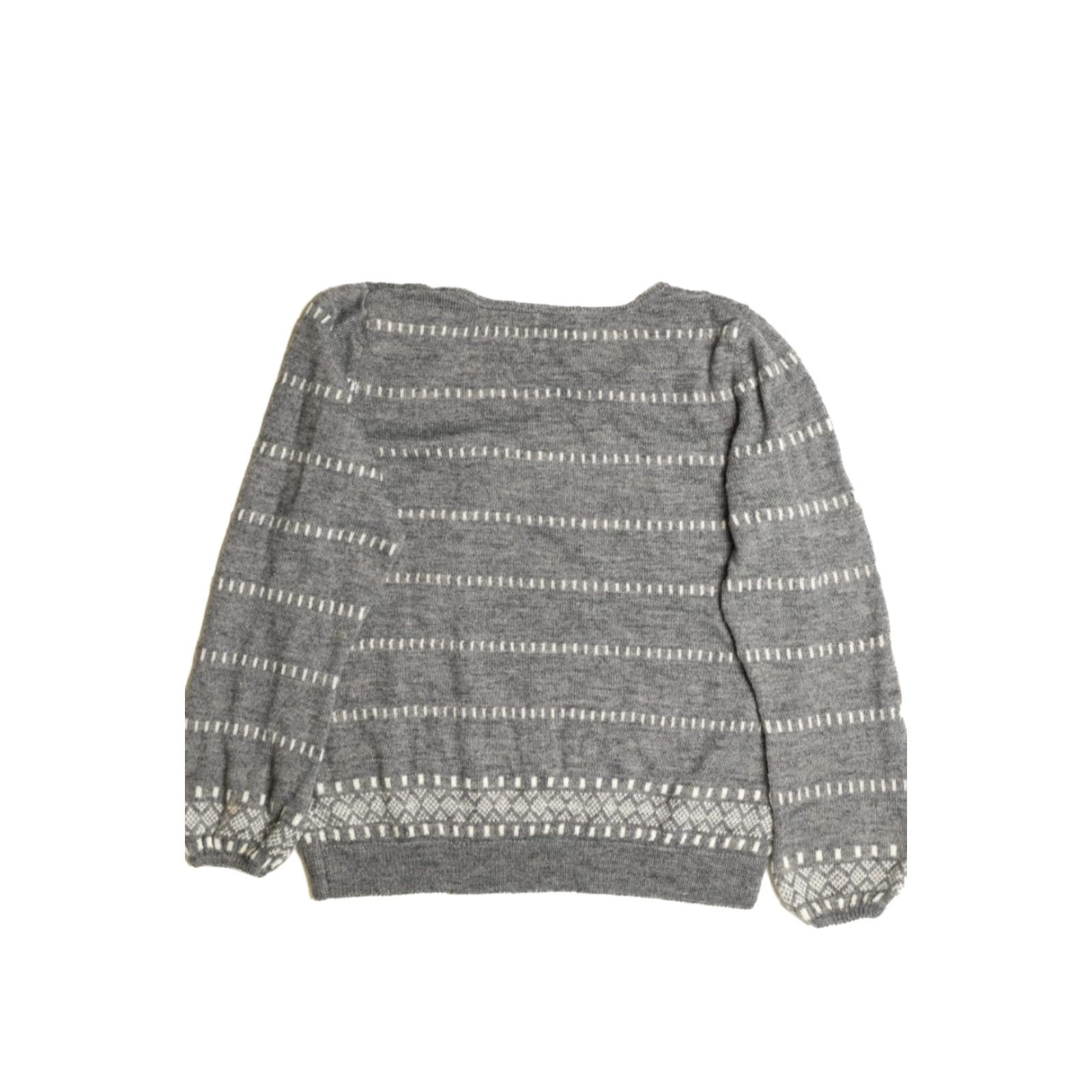 Vintage VINTAGE Monsoon Sweater Shirt Gray X-Large 80s Knit Jumper Size XL / US 12-14 / IT 48-50 - 3 Thumbnail