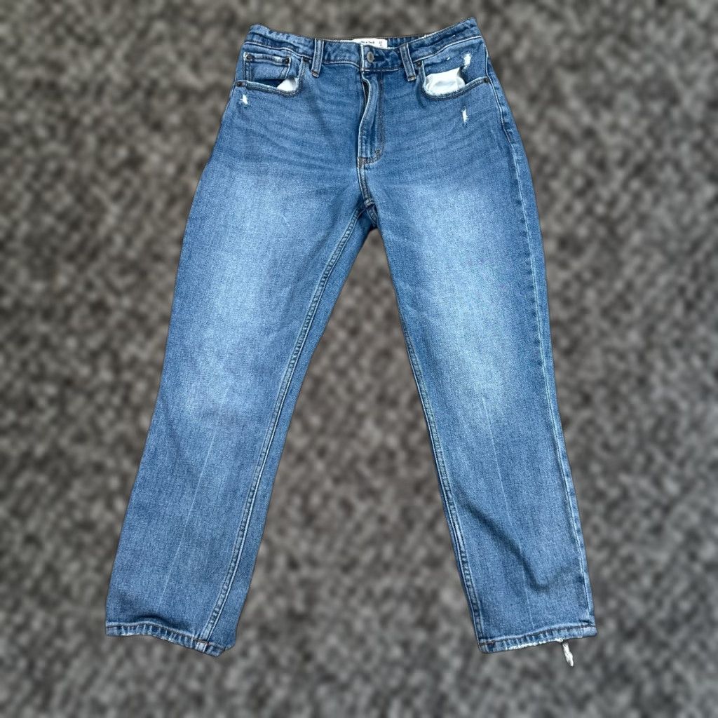 Abercrombie & Fitch Abercrombie & Fitch Womens Jeans 4s Blue Denim The Skinny High Rise QR? Size 27" / US 4 / IT 40 - 1 Thumbnail