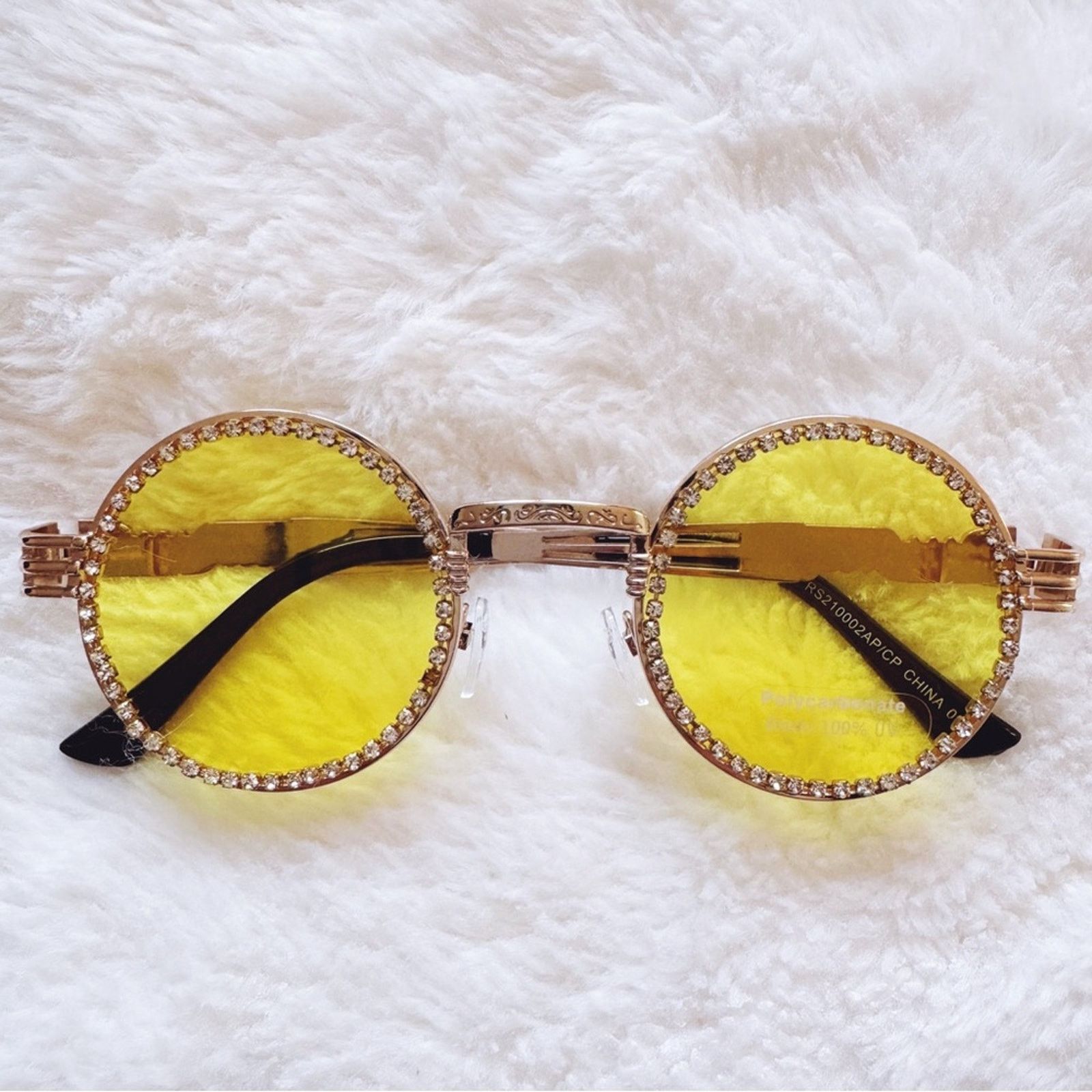 Other Kate Clear Yellow Round Sunglasses Size ONE SIZE - 1 Thumbnail