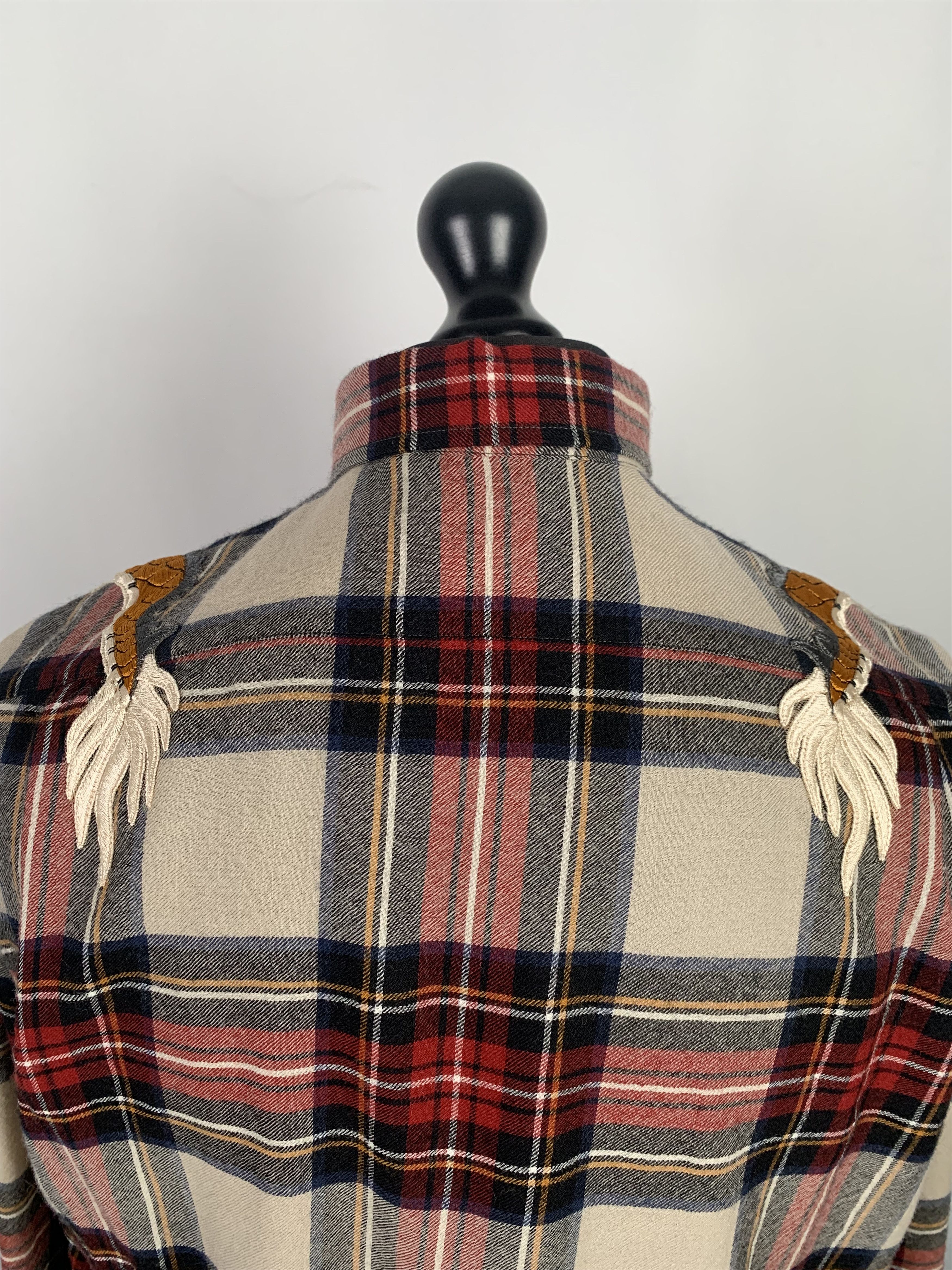 Gucci Gucci Plaid Dragon Shirt Size US L / EU 52-54 / 3 - 6 Thumbnail