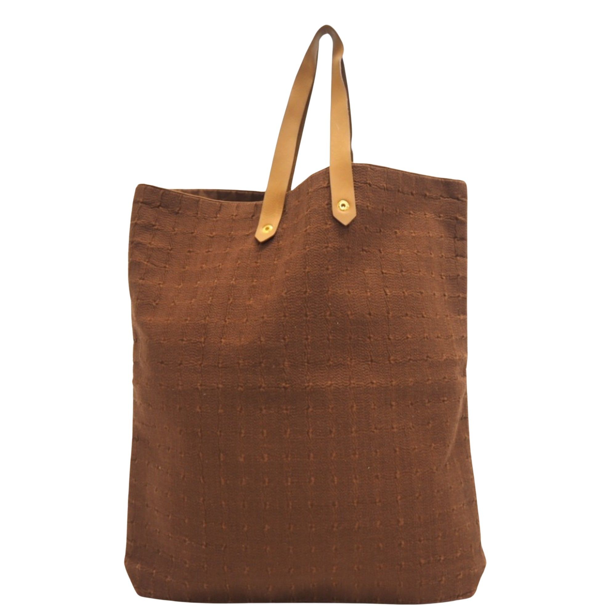 image of Hermes Amedaba Tote in Brown, Women's