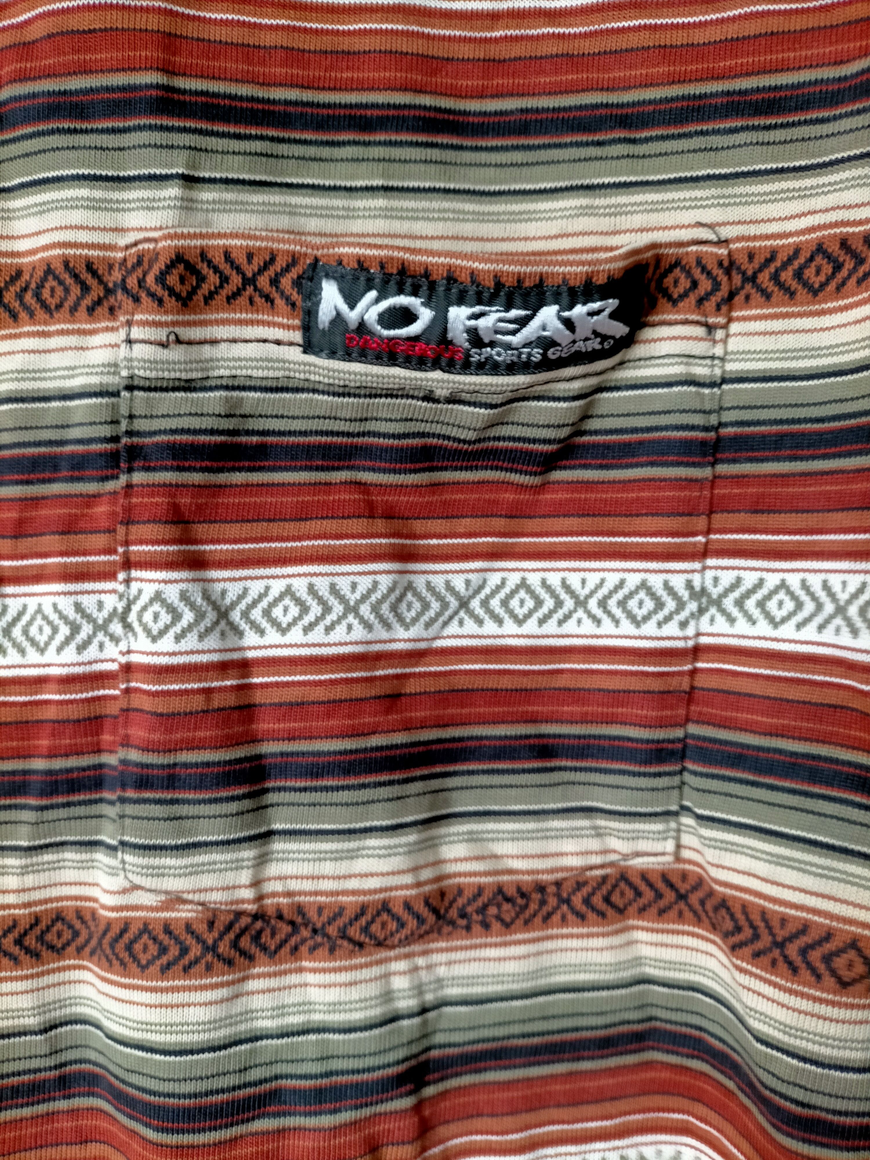 No Fear Vintage 90s No Fear Stripe Pocket Long sleeve Size US L / EU 52-54 / 3 - 7 Thumbnail