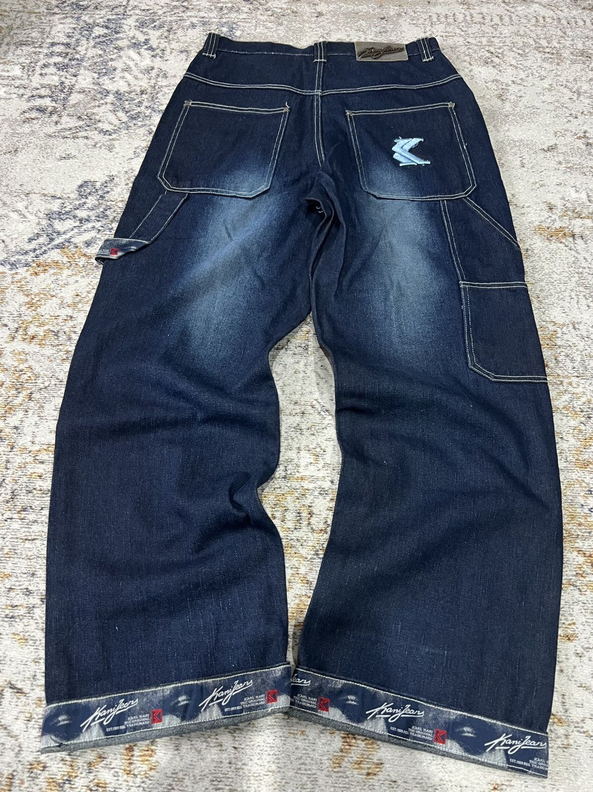 Karl Kani × Vintage Karl Kani Carpenter Baggy Pants Size US 33 - 2 Thumbnail
