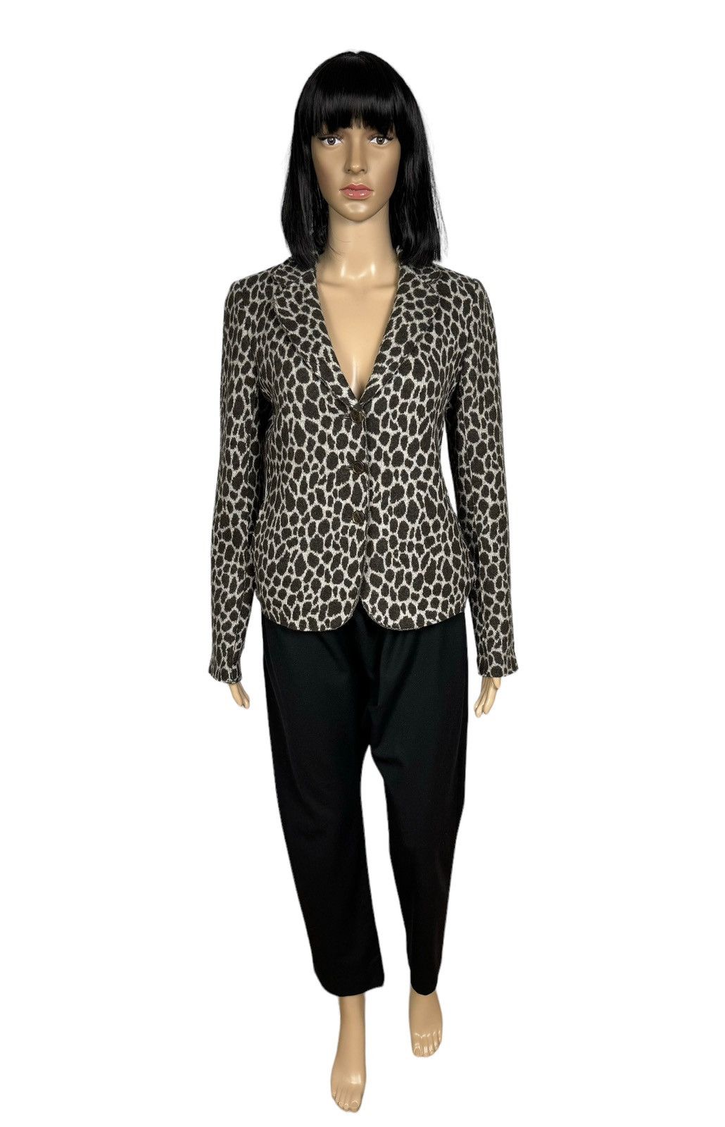 Weekend Max Mara Weekend Max Mara Wool Blazer Jacket Animal Print size 10 Size L / US 10 / IT 46 - 2 Thumbnail