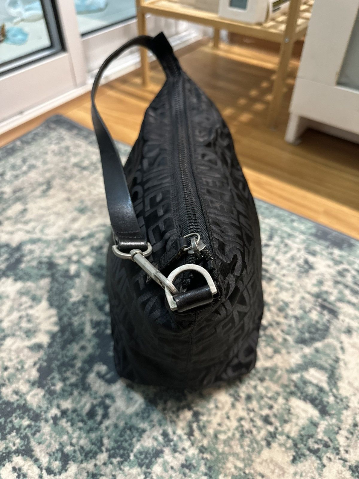 Fendi 1980 - Fendissime By Fendi Monogram Nylon & Leather Handbag Size ONE SIZE - 7 Thumbnail