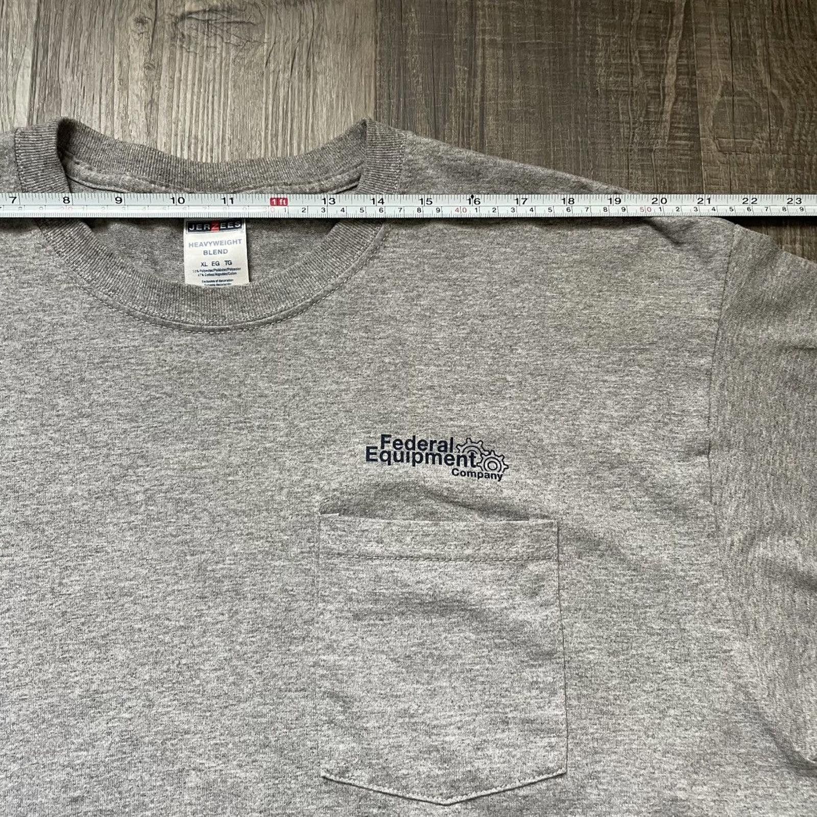 Jerzees JERZEES • VNTG "Grey" Pocket Tee (XL) Size US XL / EU 56 / 4 - 4 Thumbnail