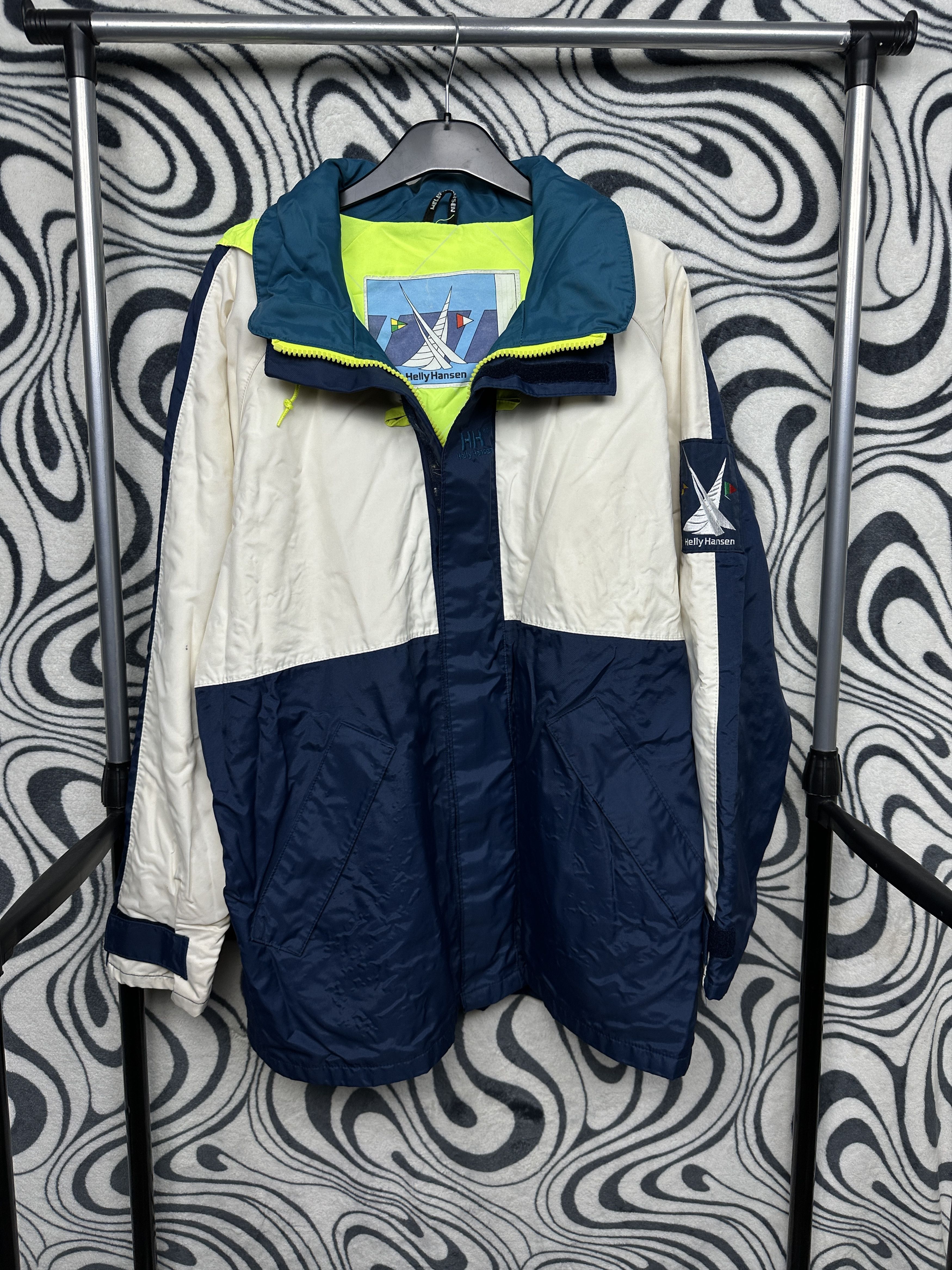 Helly Hansen Helly Hansen 90s Vintage Mens Sailing Gear Jacket Size US S / EU 44-46 / 1 - 1 Thumbnail