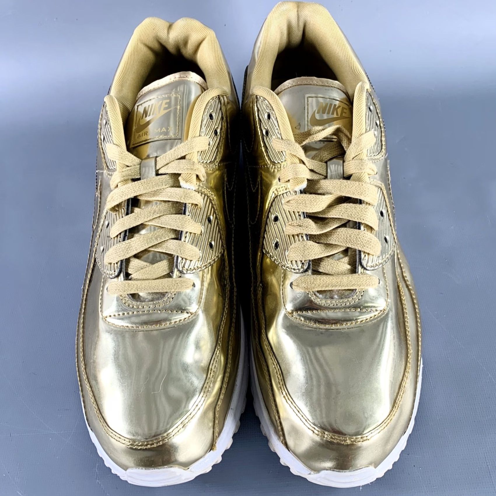 Nike NIKE 30th Anniversary Gold Metallic Low Top Sneakers 2020 Size 15.5 Size XXL / US 16-18 / IT 52-54 - 4 Thumbnail
